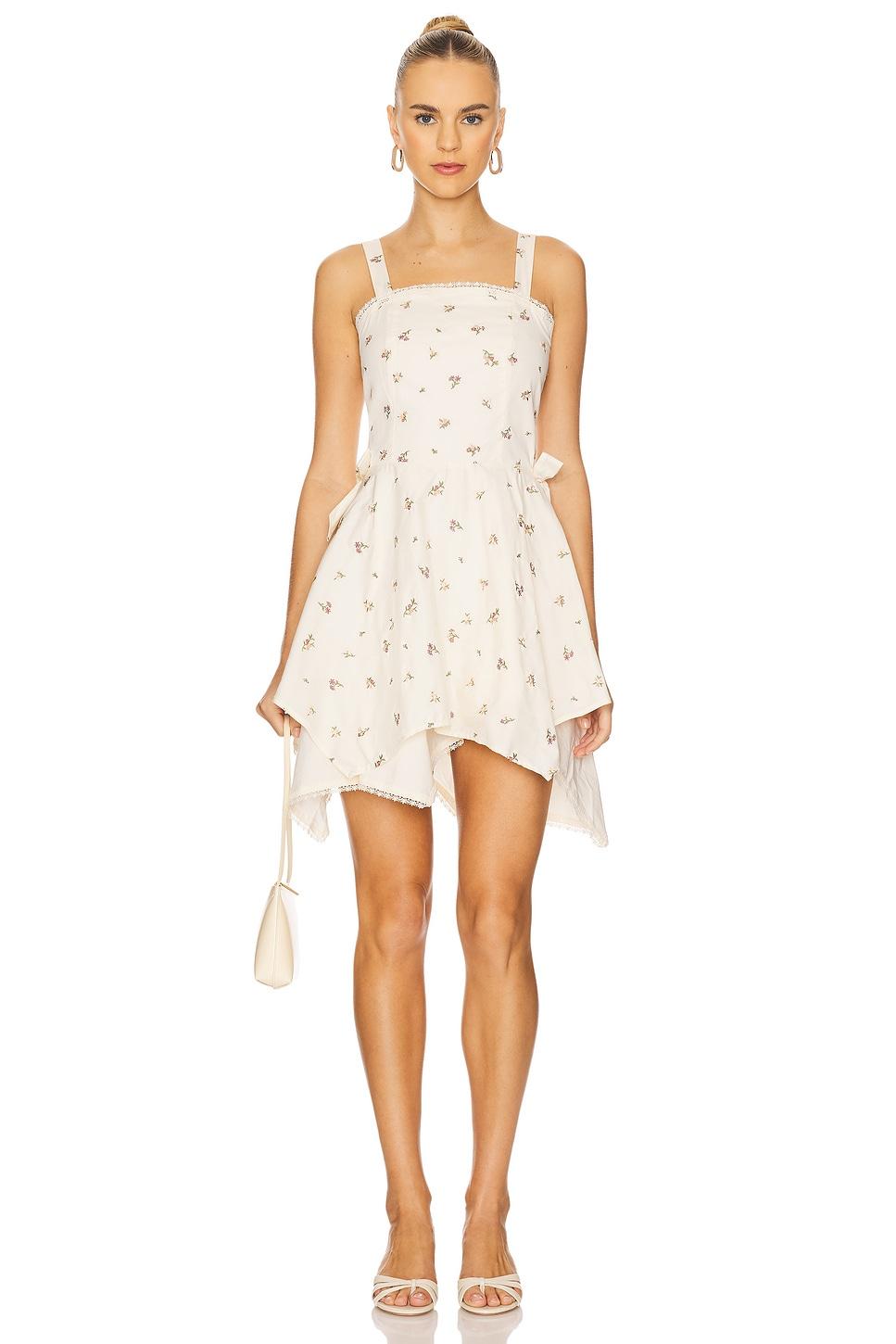 handkerchief mini dress