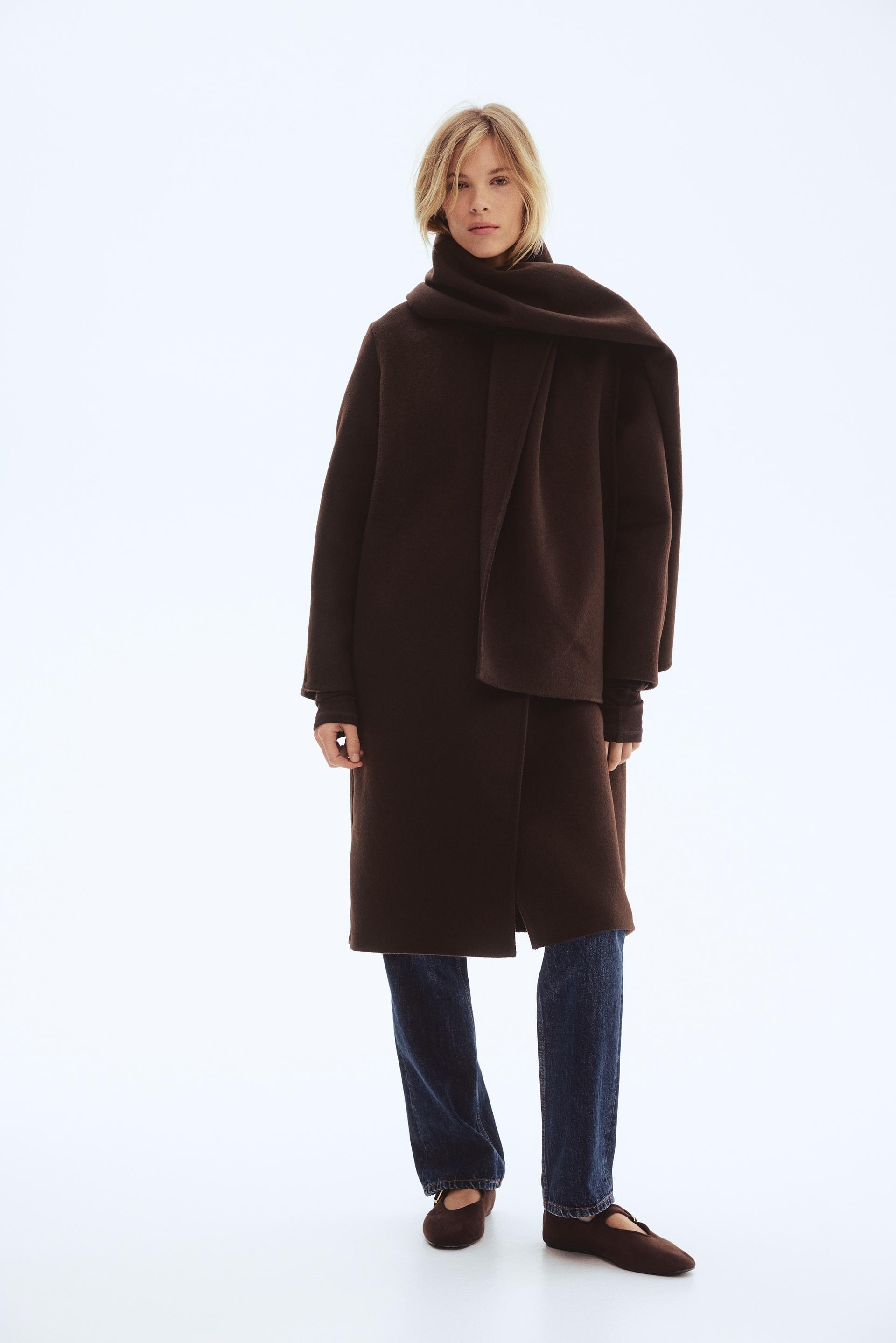 handmade wool-blend coat