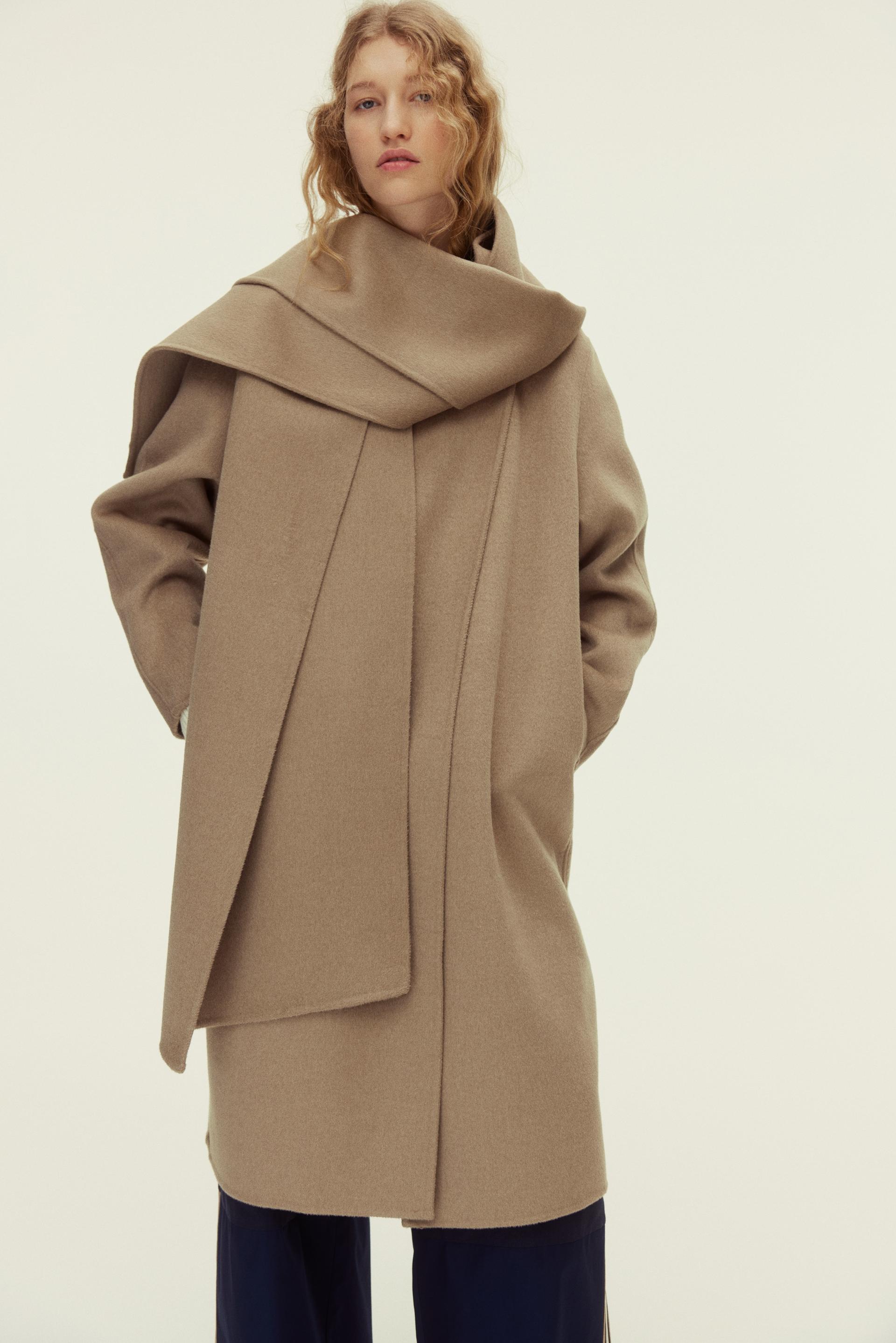 handmade wool-blend coat