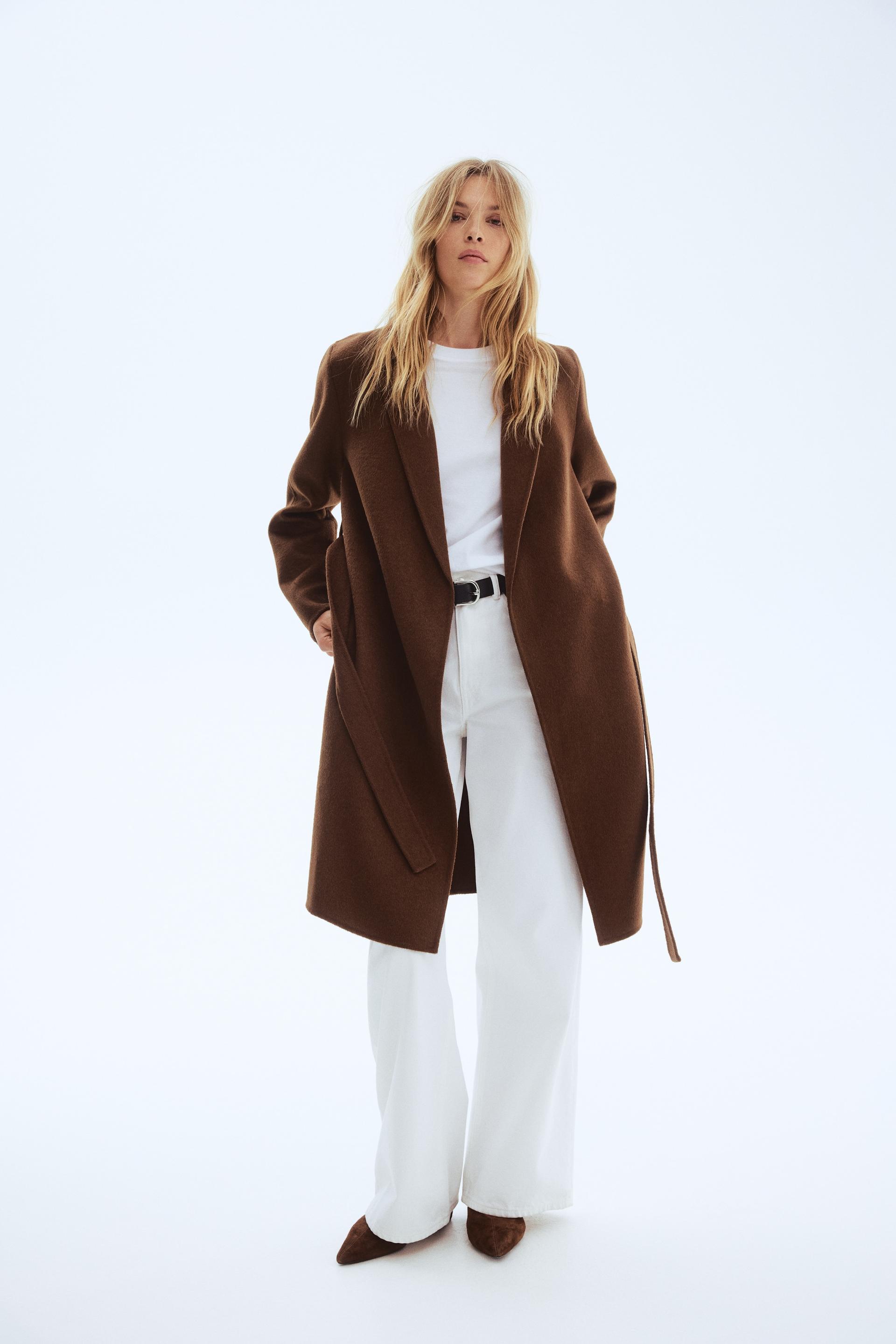 handmade wool-blend coat