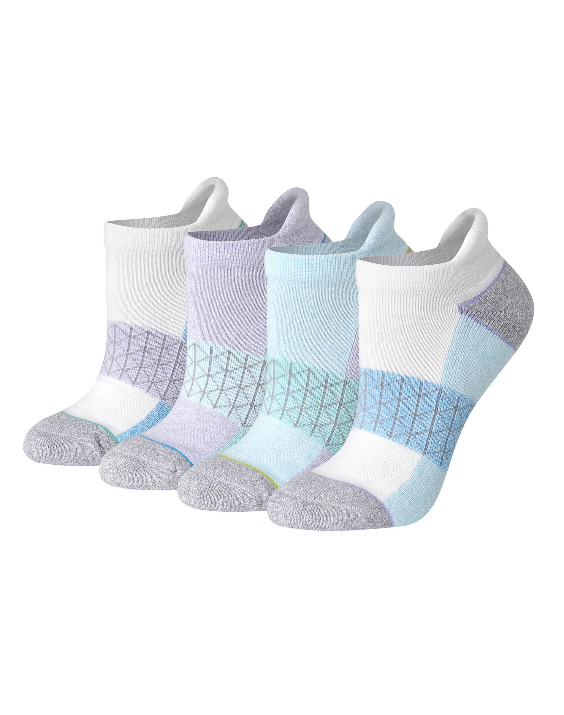 hanes absolute comfort women's heel shield socks, 4-pairs light