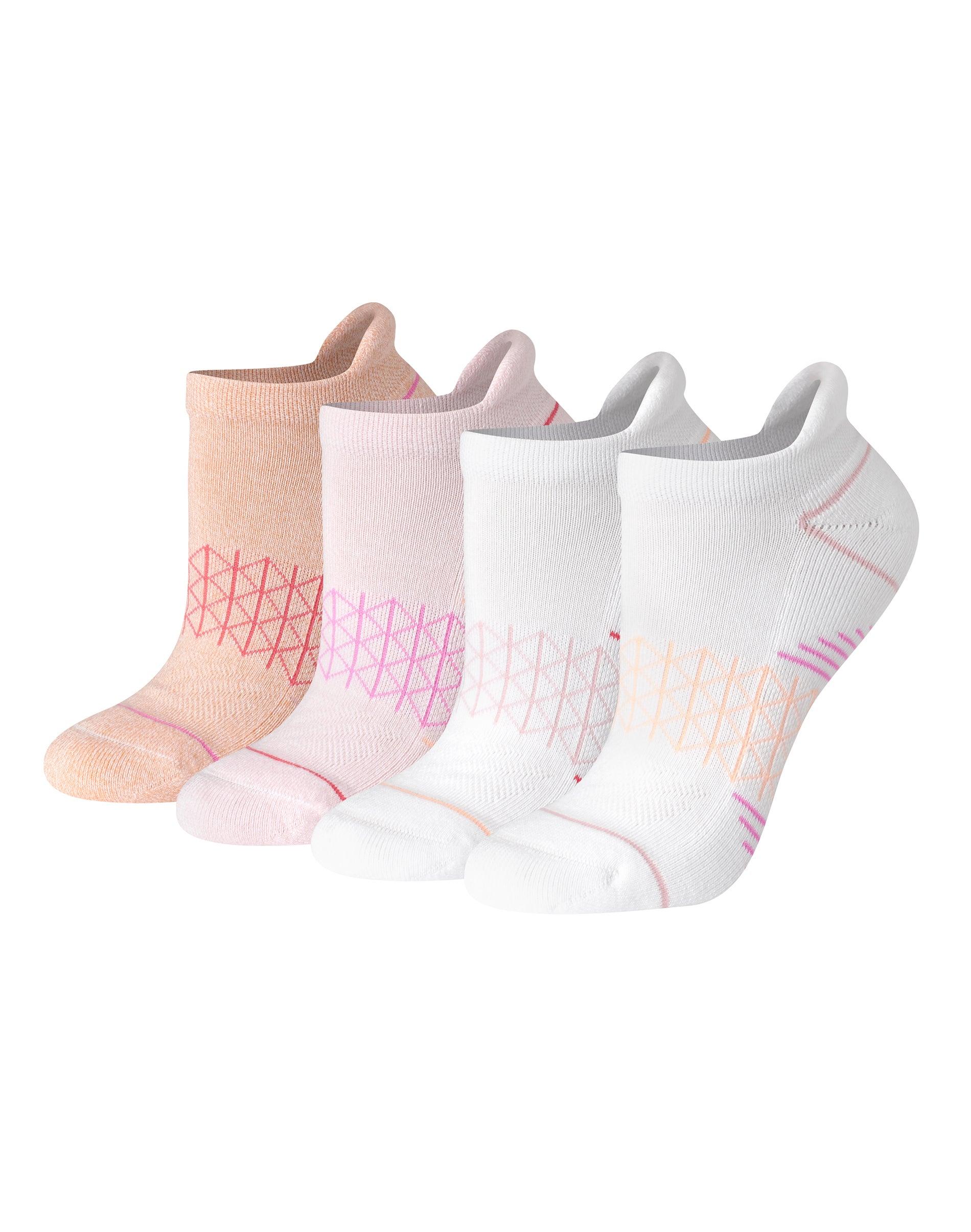 hanes absolute comfort women's heel shield socks, 4-pairs