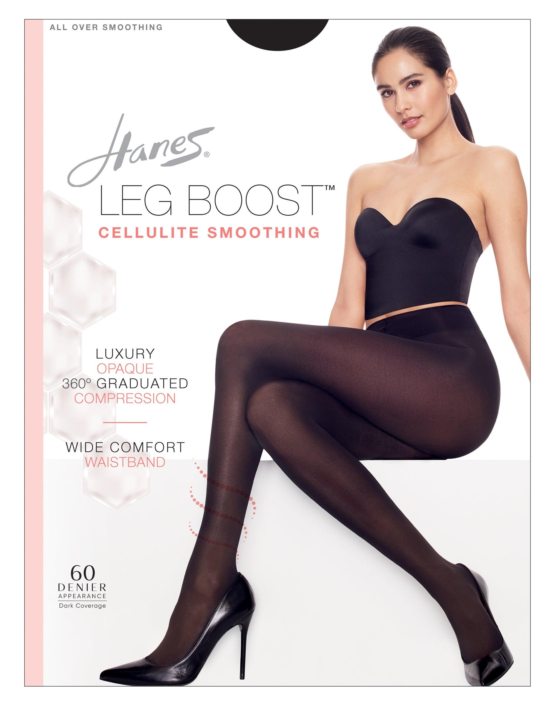 hanes cellulite smoothing women's opaque tights
