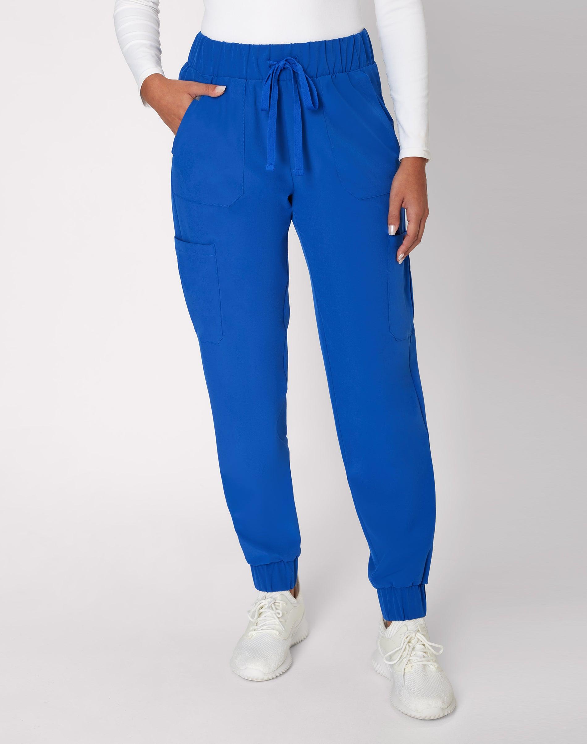 hanes comfort fit scrubs women's scrub joggers royal