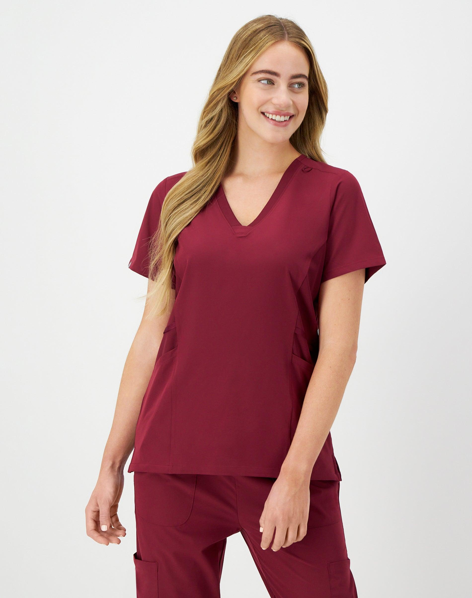 hanes comfort fit scrubs women's scrub top afternoon
