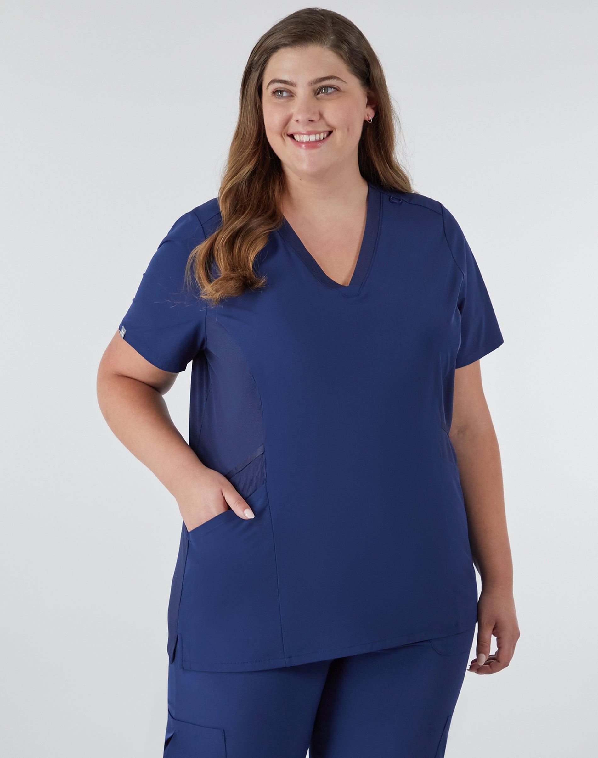 hanes comfort fit scrubs women's scrub top athletic
