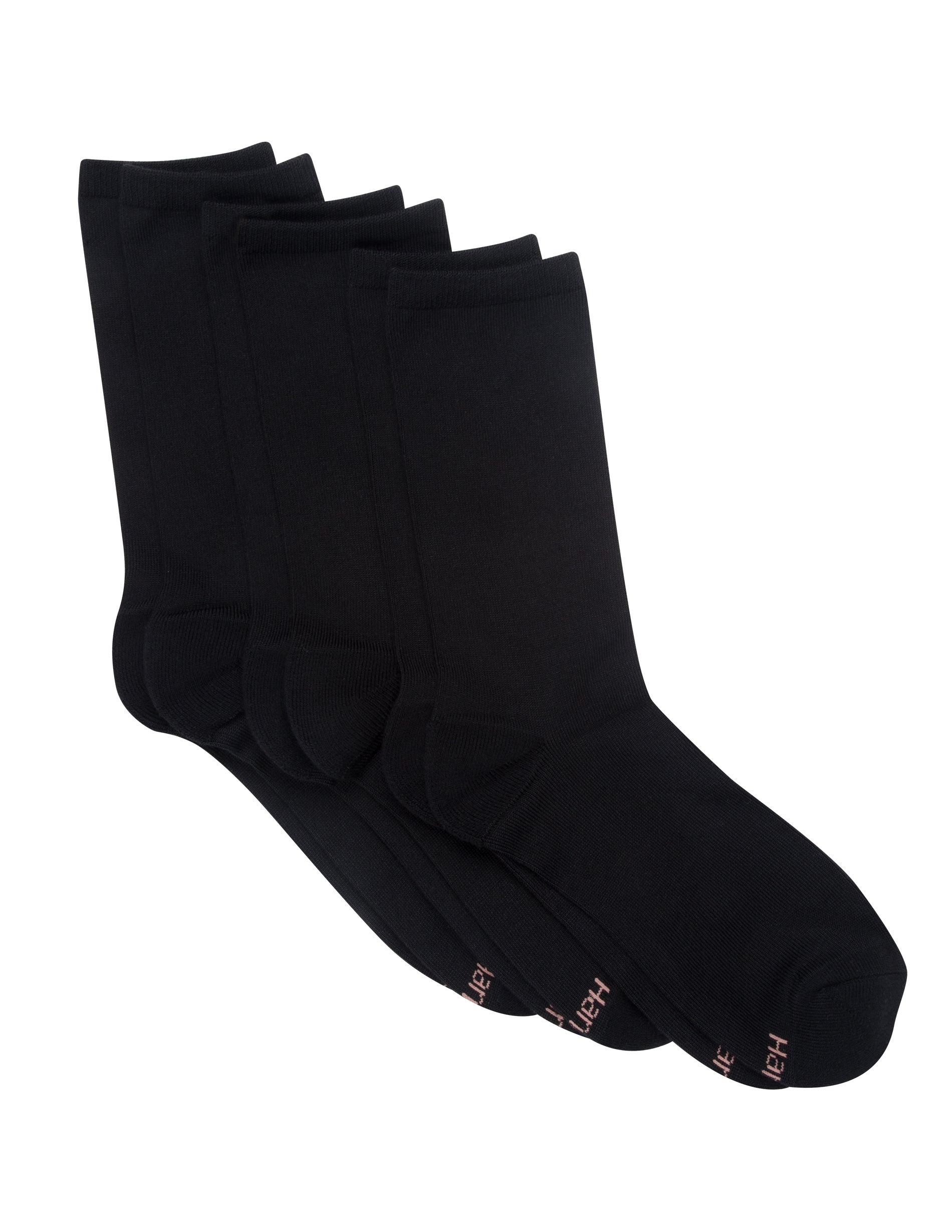 hanes comfortsoft women's crew socks,fits shoe sizes up to 8-12, 3-pack