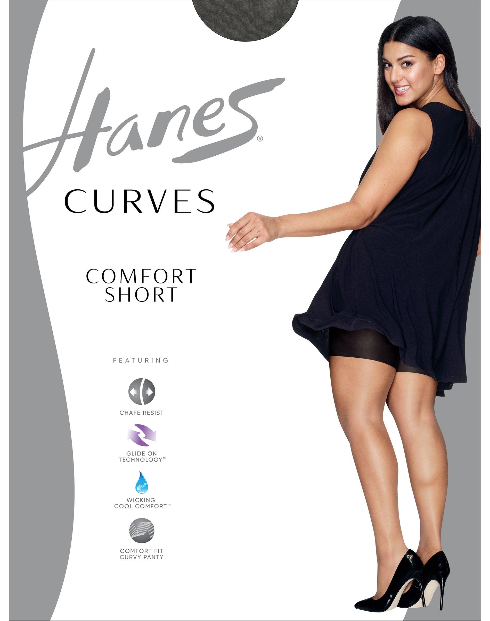 hanes curves women's smoothing comfort short