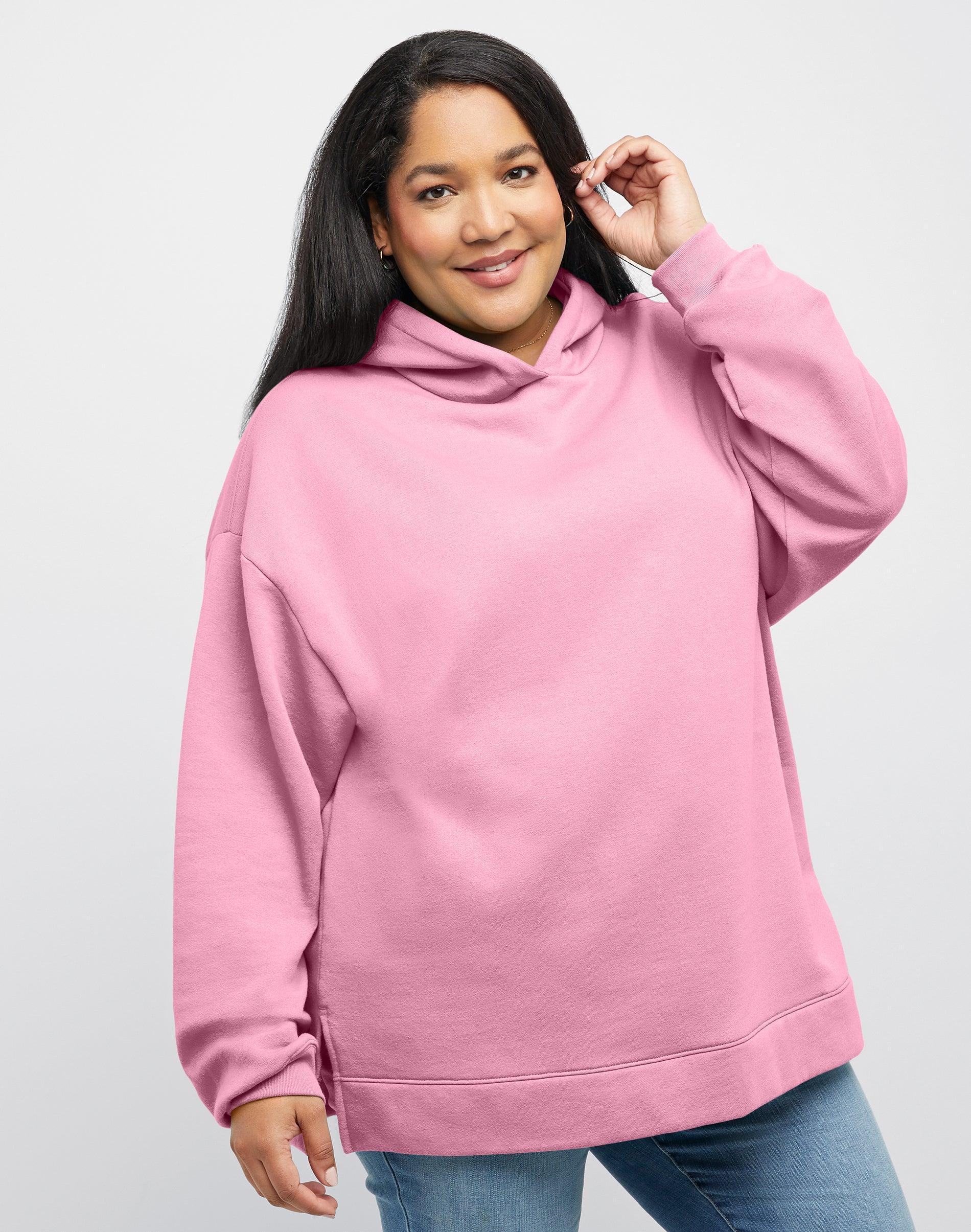 hanes ecosmart women's fleece hoodie (plus size) spirited