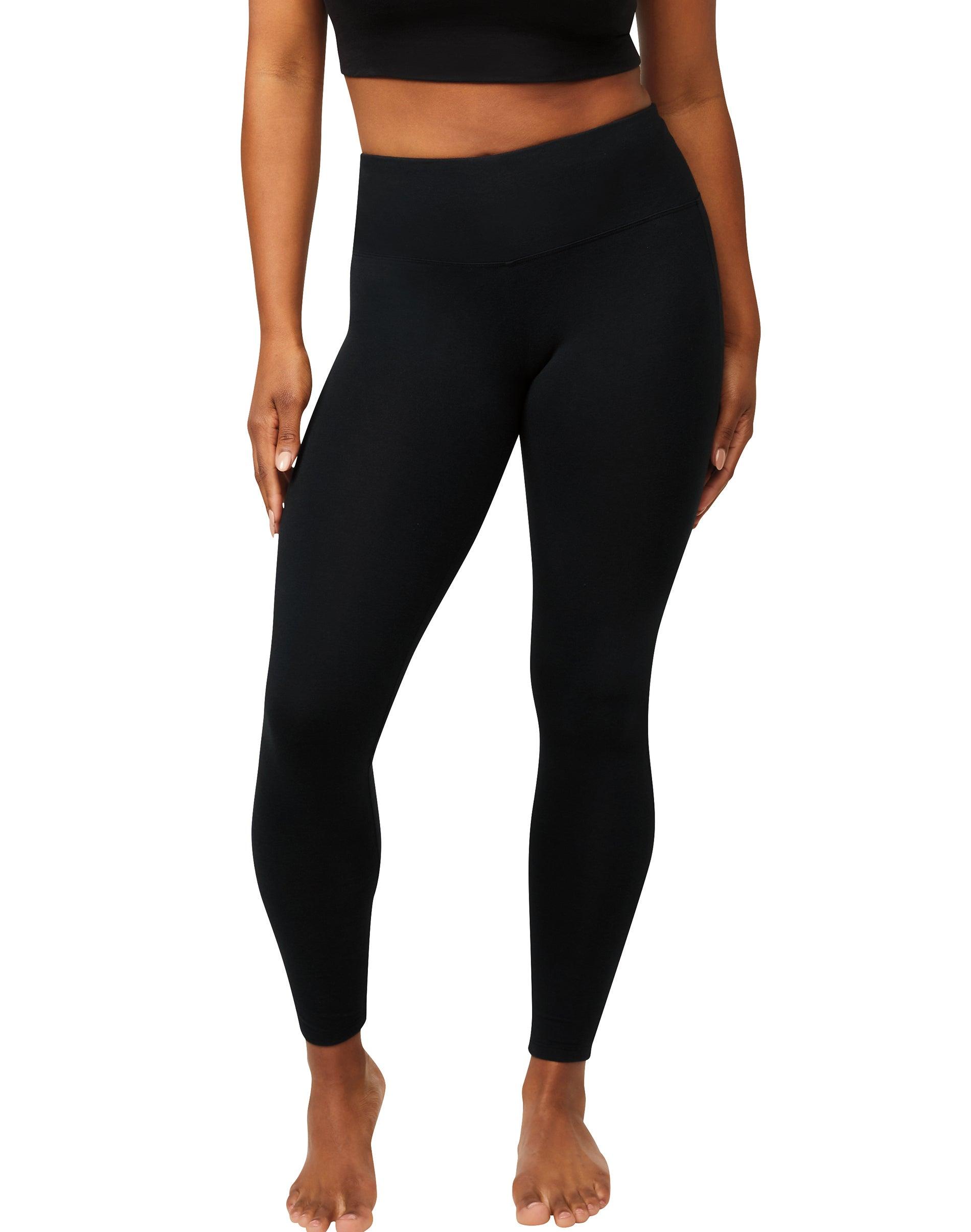 hanes ecosmart women's high-waisted leggings with shaping
