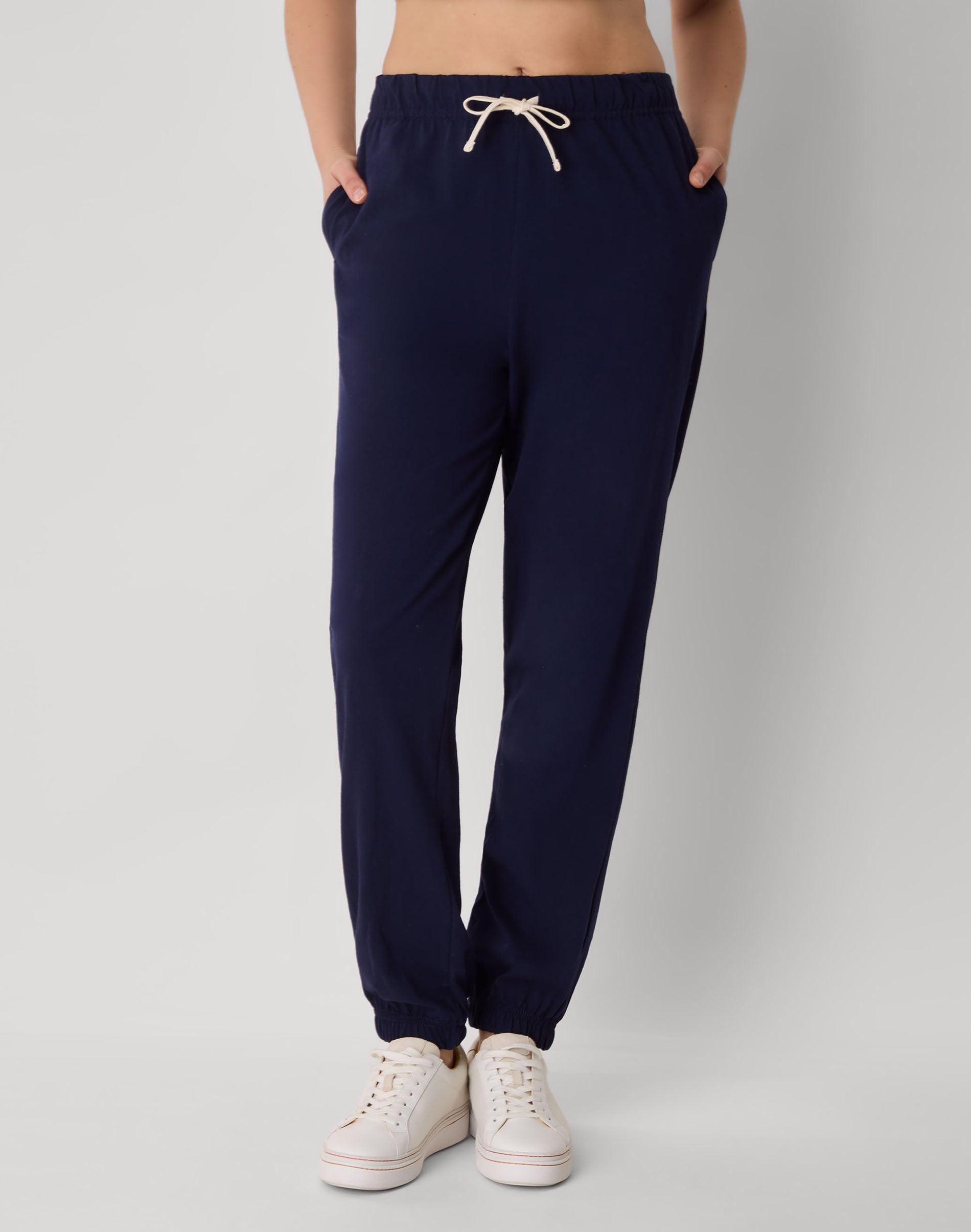 hanes essentials women's cotton jersey joggers, 29" athletic