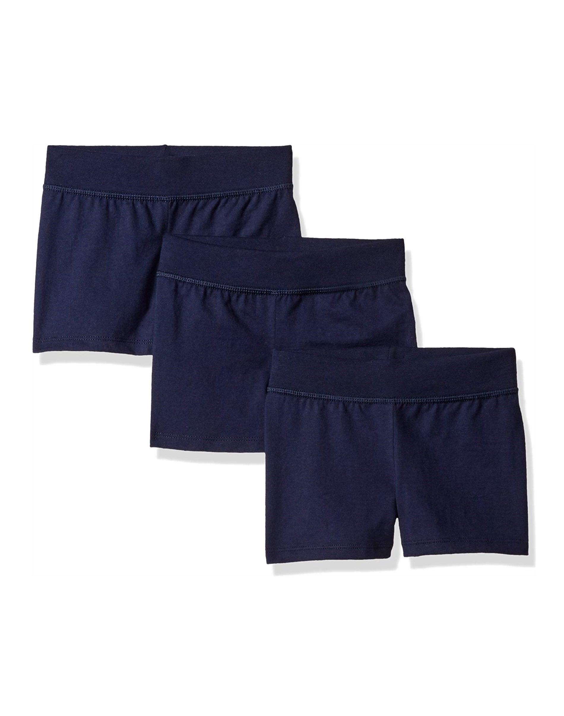 hanes girls' jersey shorts, 3-pack