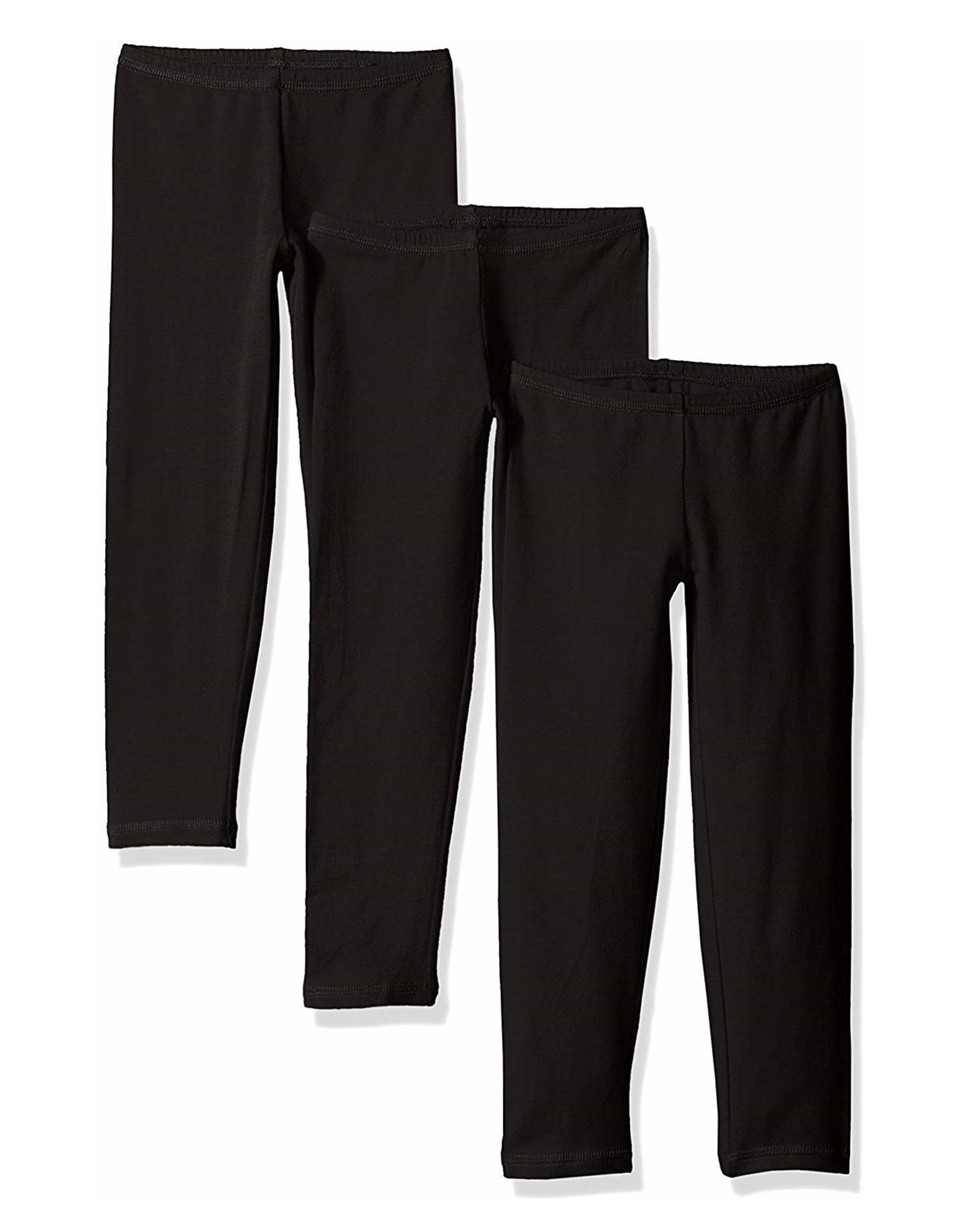hanes girls' legging 3-pack
