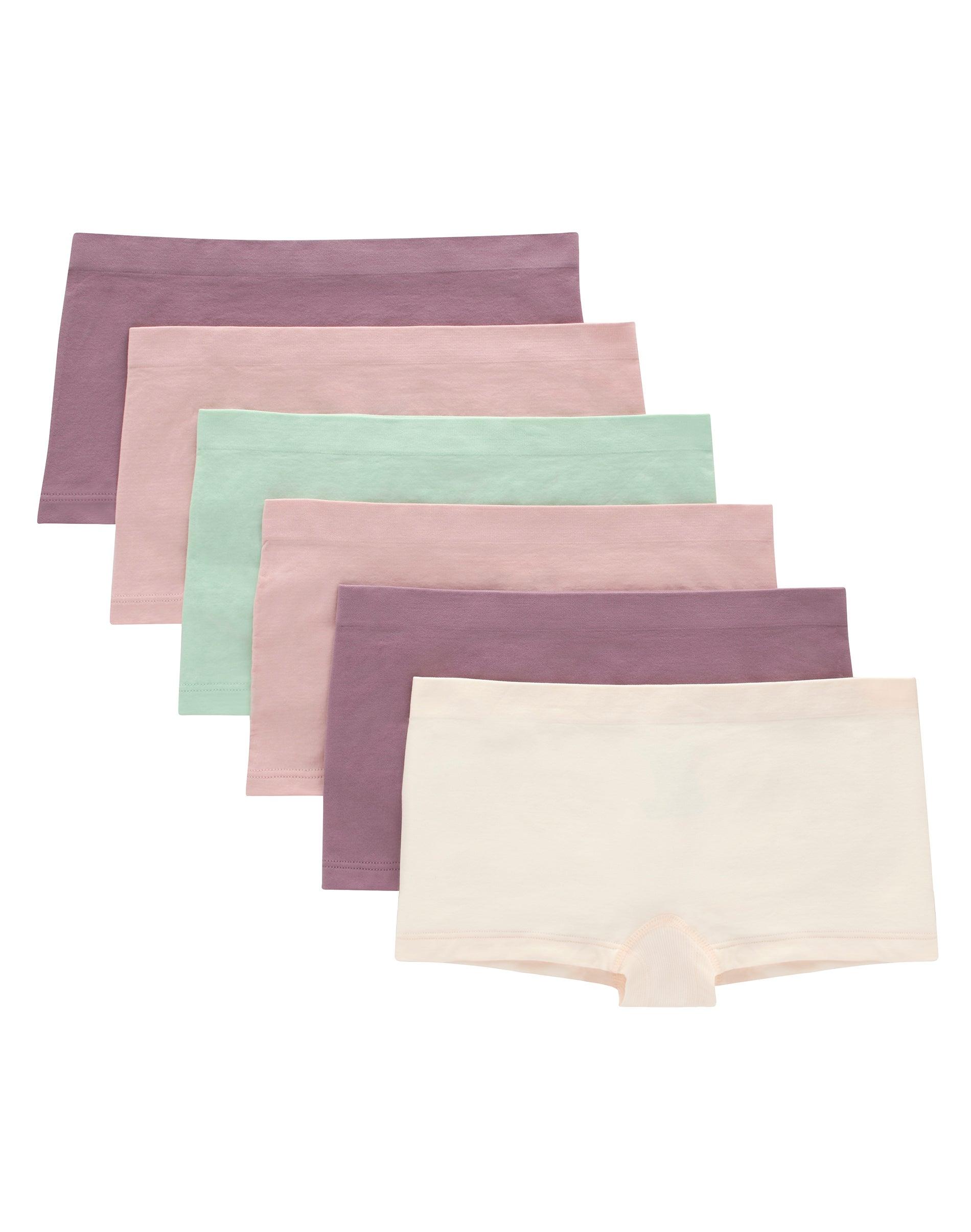 hanes girls' seamless comfort ' boyshort underwear, fashion assorted,