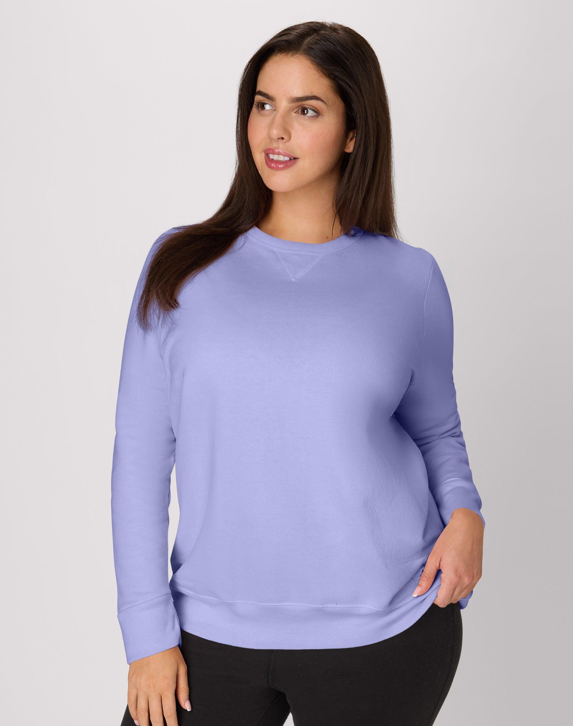 hanes just my size ecosmart women's fleece sweatshirt, v-notch (plus ) peri