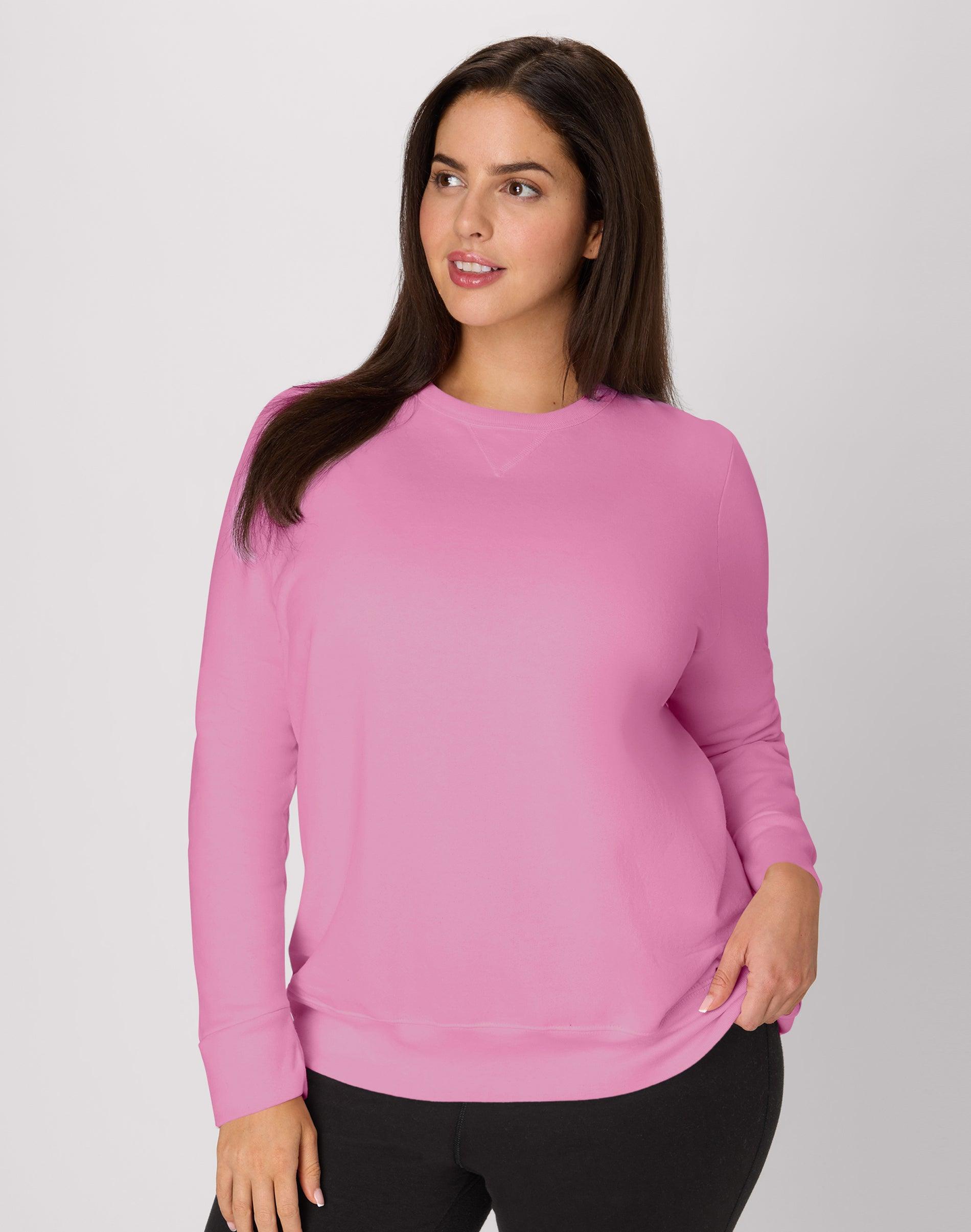 hanes just my size ecosmart women's fleece sweatshirt, v-notch (plus ) spirited