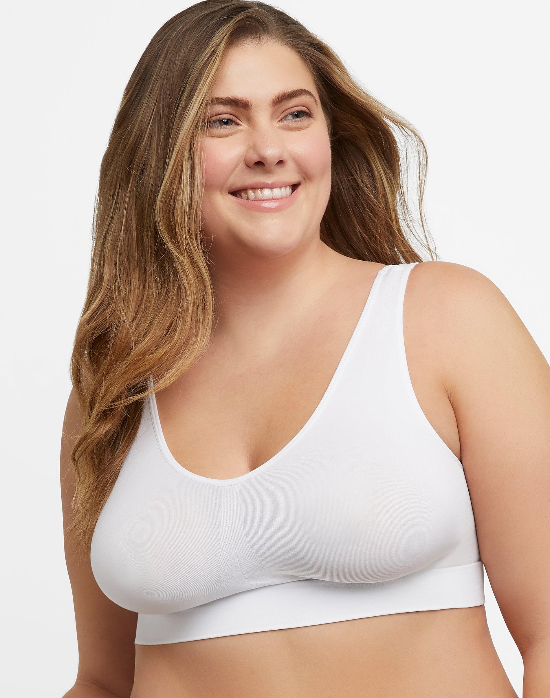 hanes just my size women's pure comfort seamless bralette (plus )