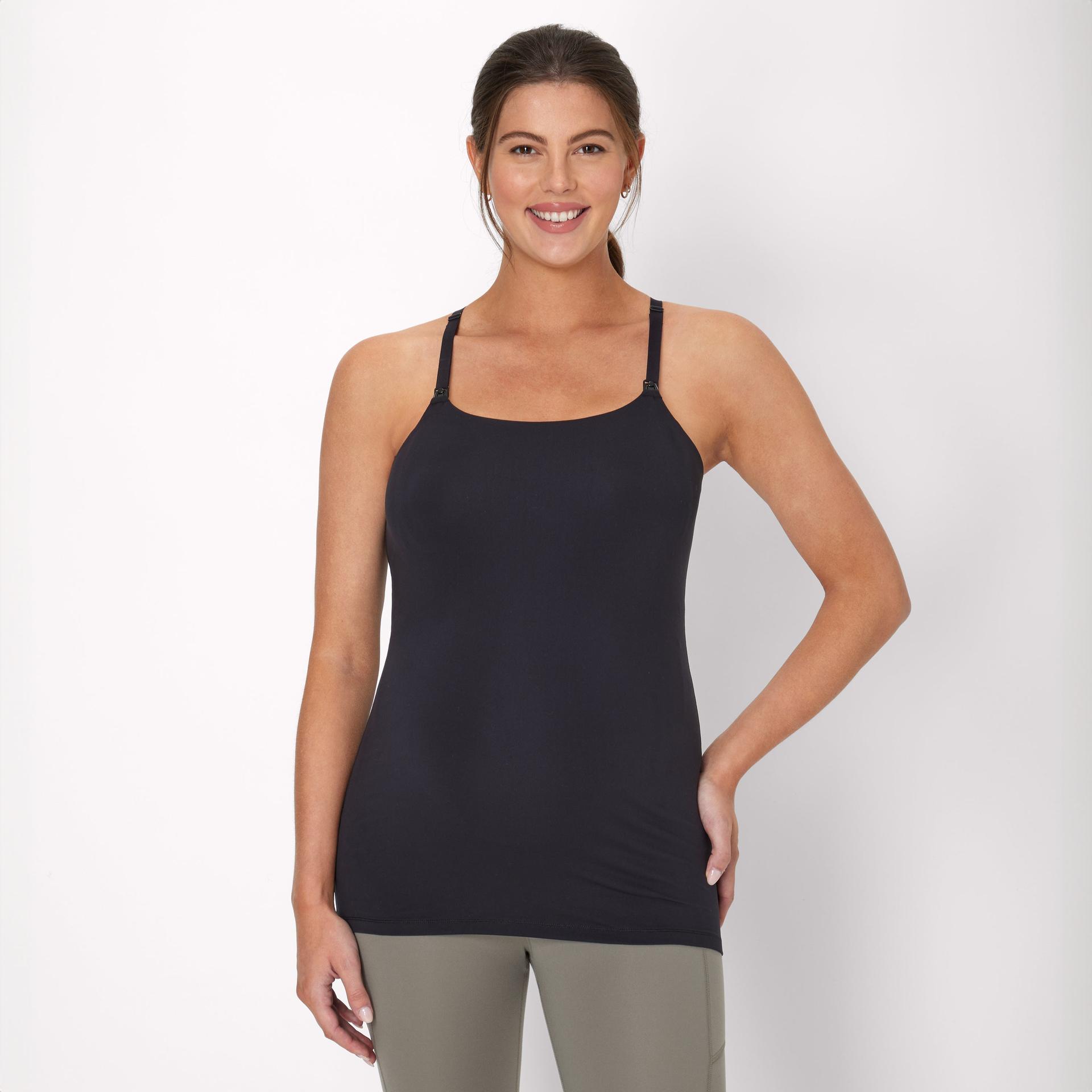 hanes maternity women's nursing racerback tank