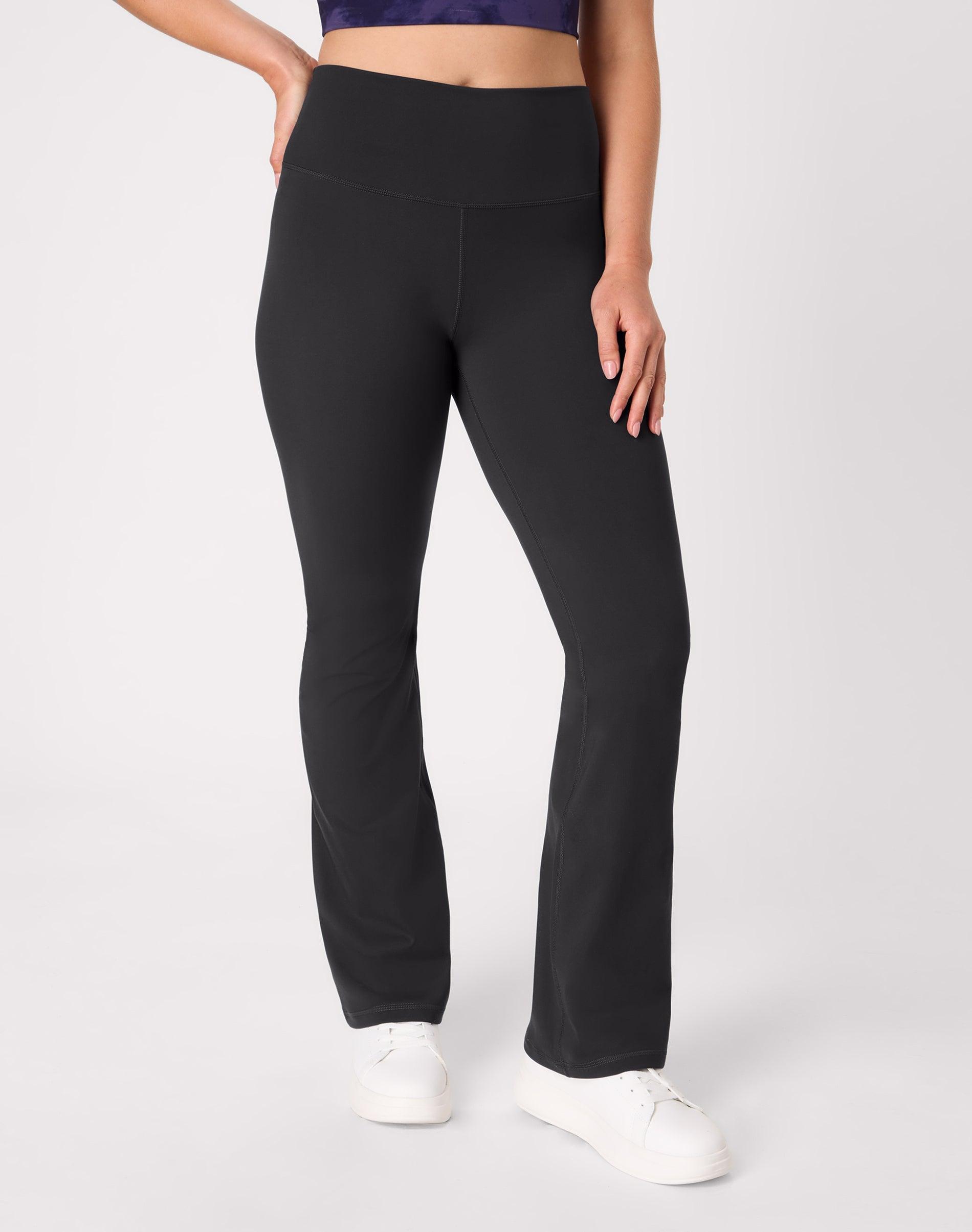 hanes moves women's flare leg pants, moisture wicking