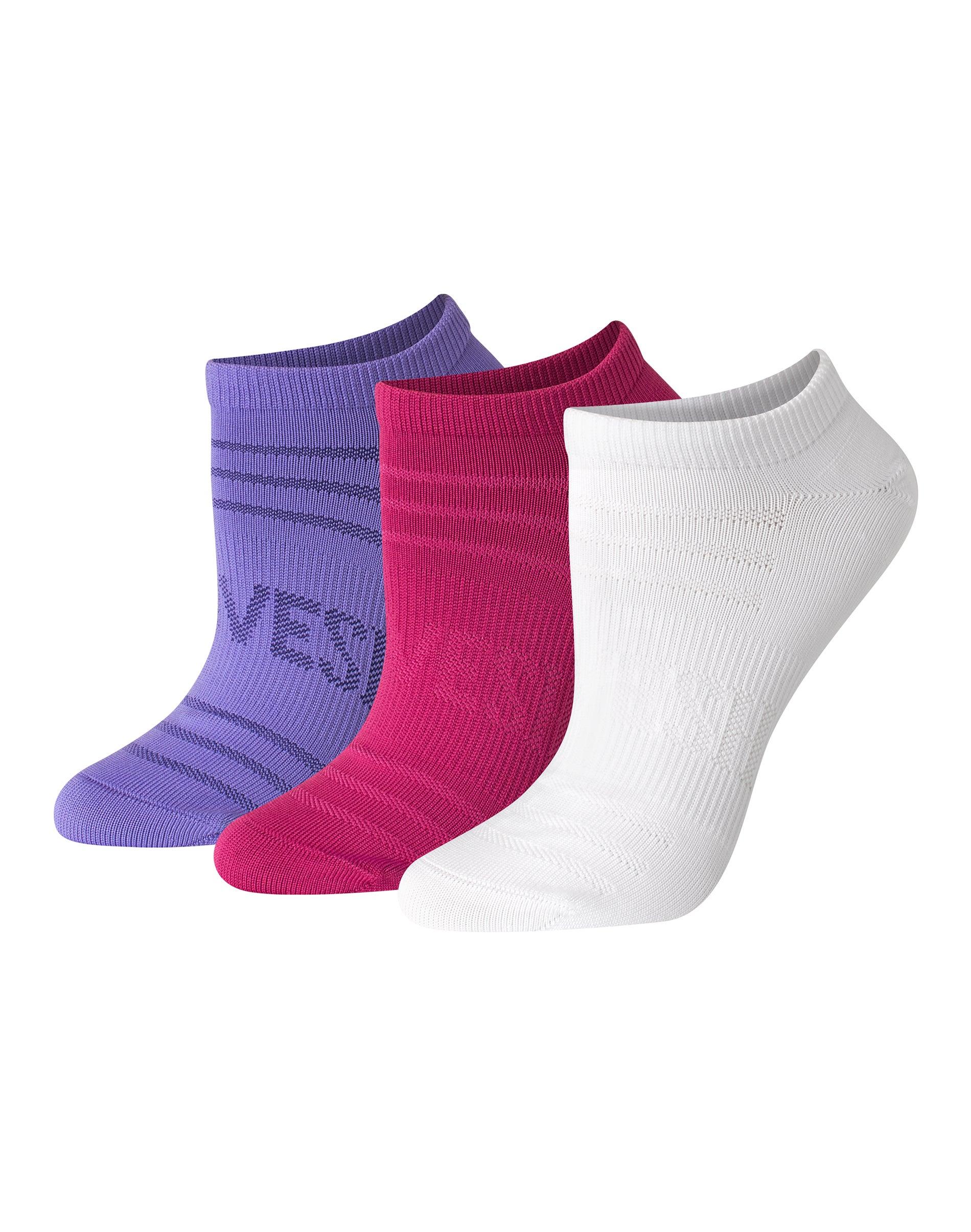 hanes moves women's seamless stretch no show socks, 3 pairs