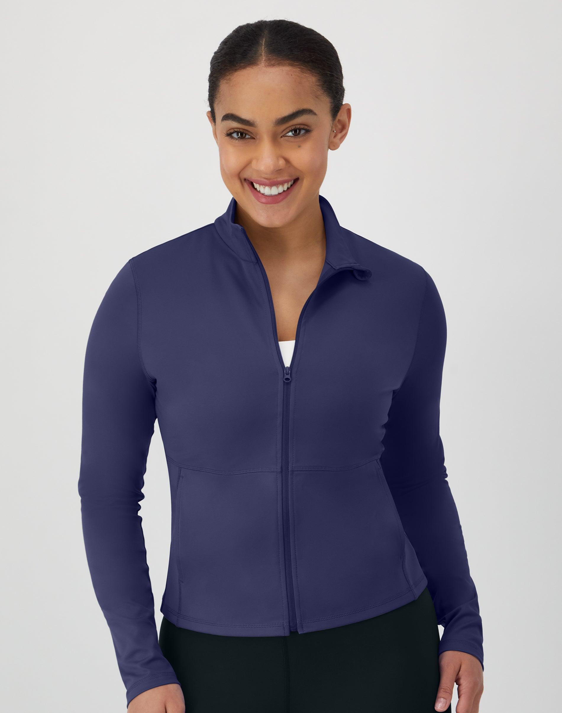 hanes moves women's studio jacket imperial