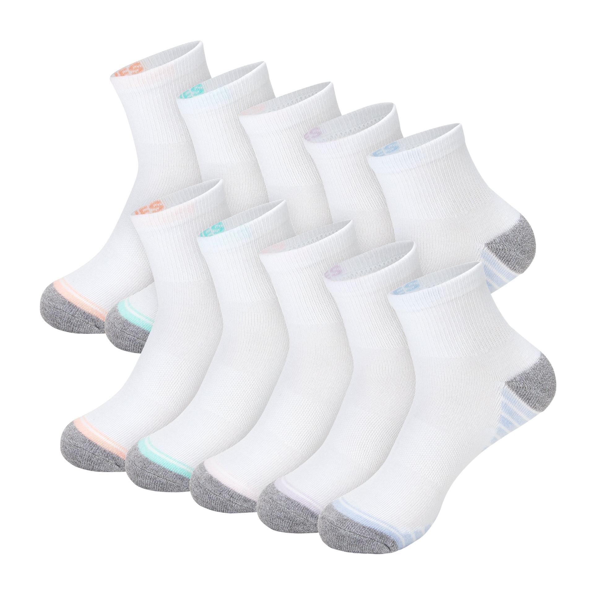 hanes moves x-temp women's ankle socks, 10-pairs, shoe sizes