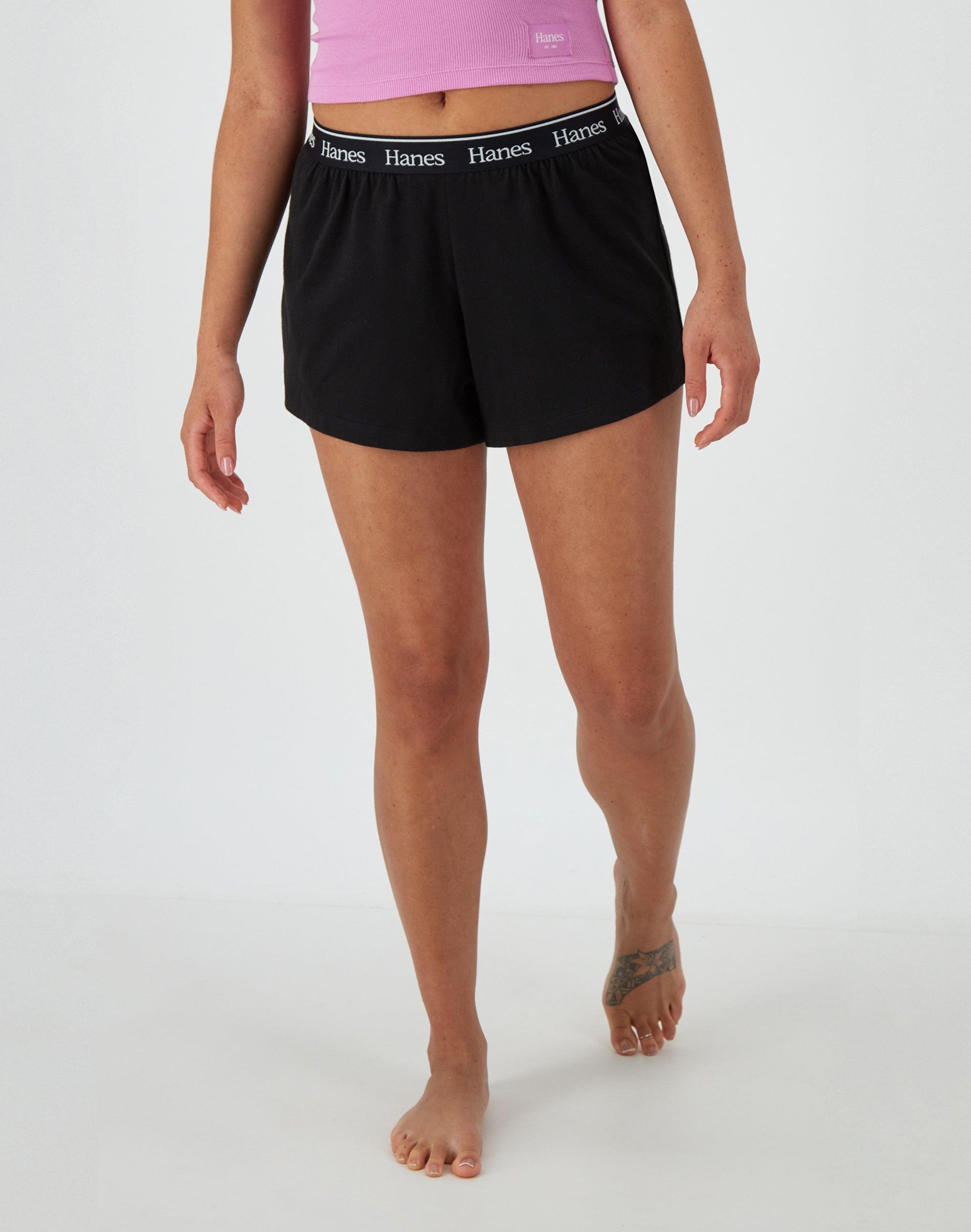 hanes originals comfywear women's sleep shorts