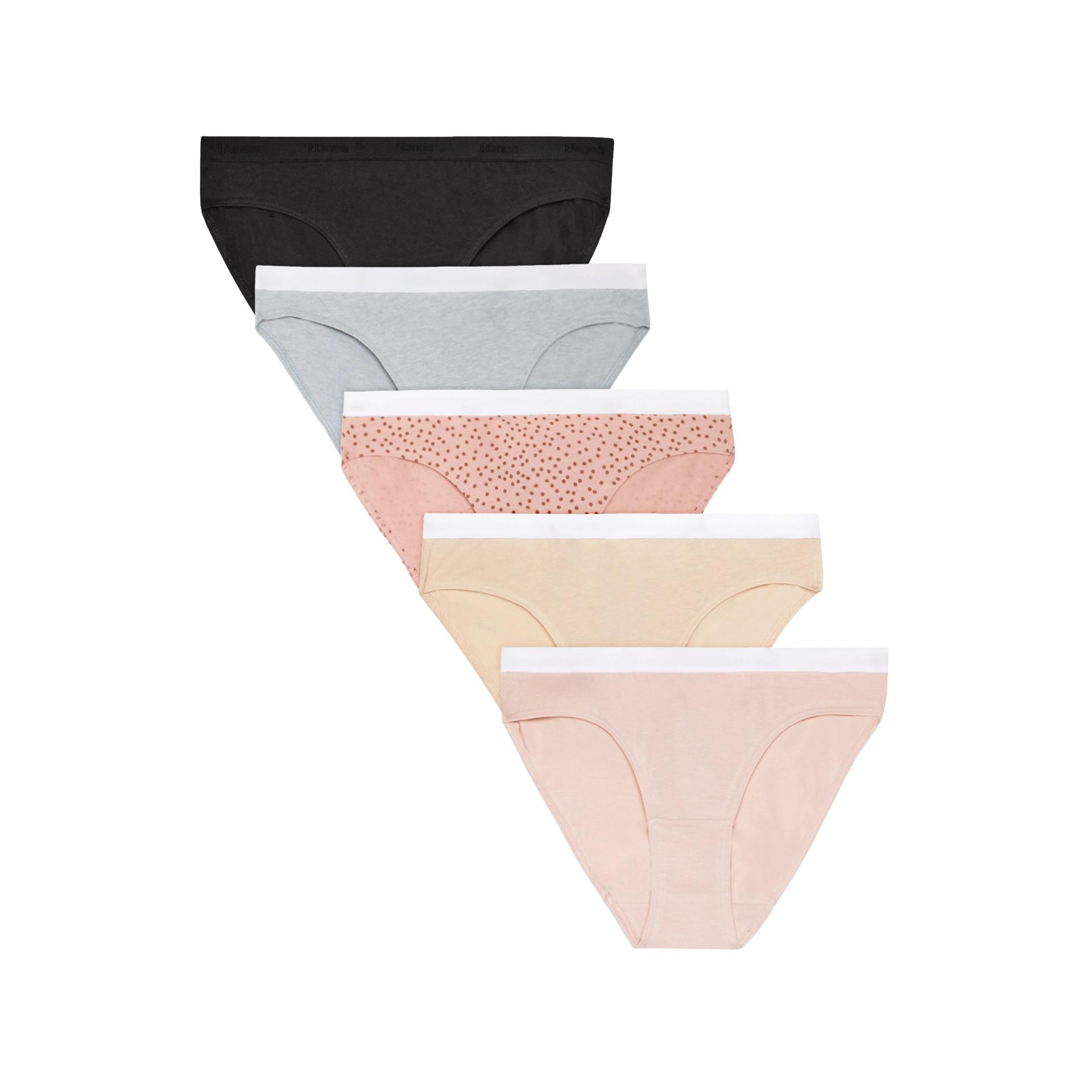hanes originals girls' tween bikini underwear, assorted,