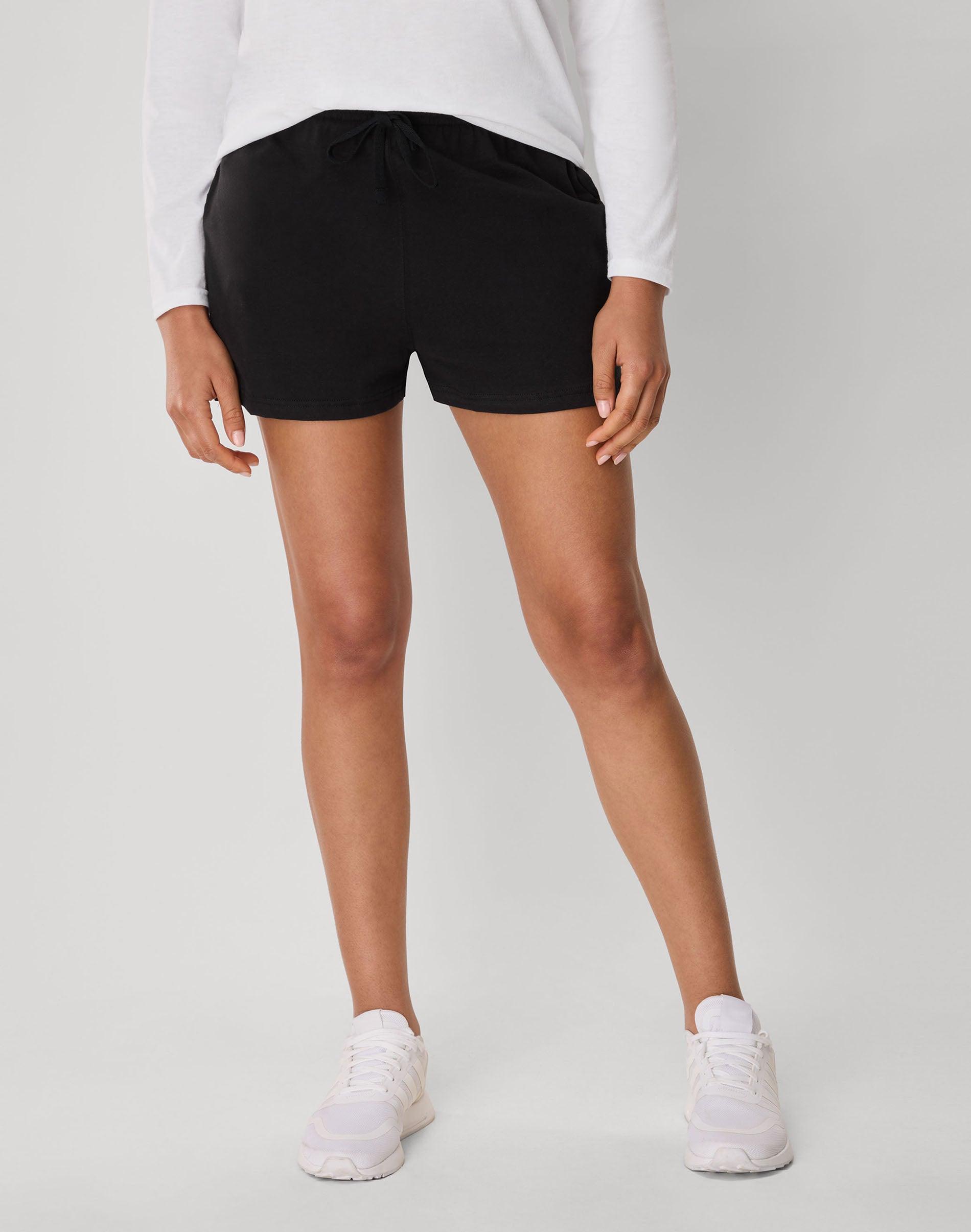 hanes originals women's cotton jersey shorts, 2.5"
