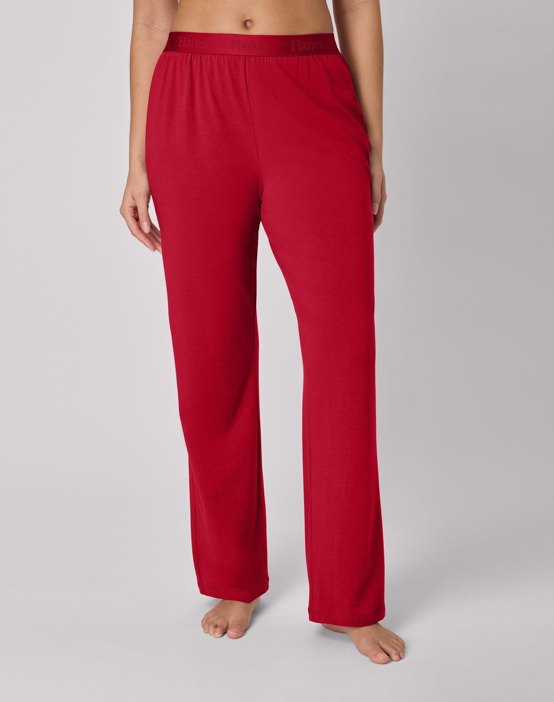 hanes originals women's supersoft comfywear lounge pants, 30" rosy