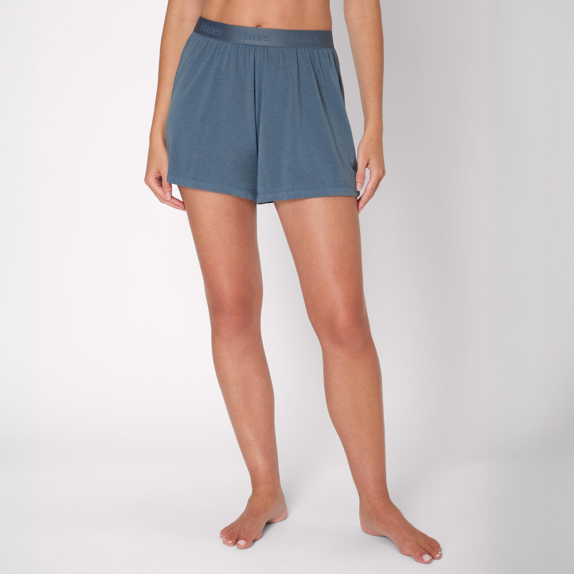 hanes originals women's supersoft comfywear sleep shorts, 3.25" stargazer