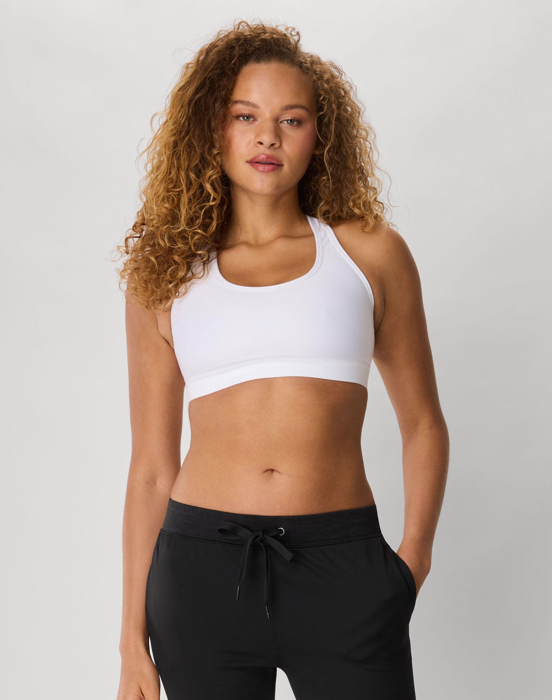 hanes sport women's racerback sports bra with compression