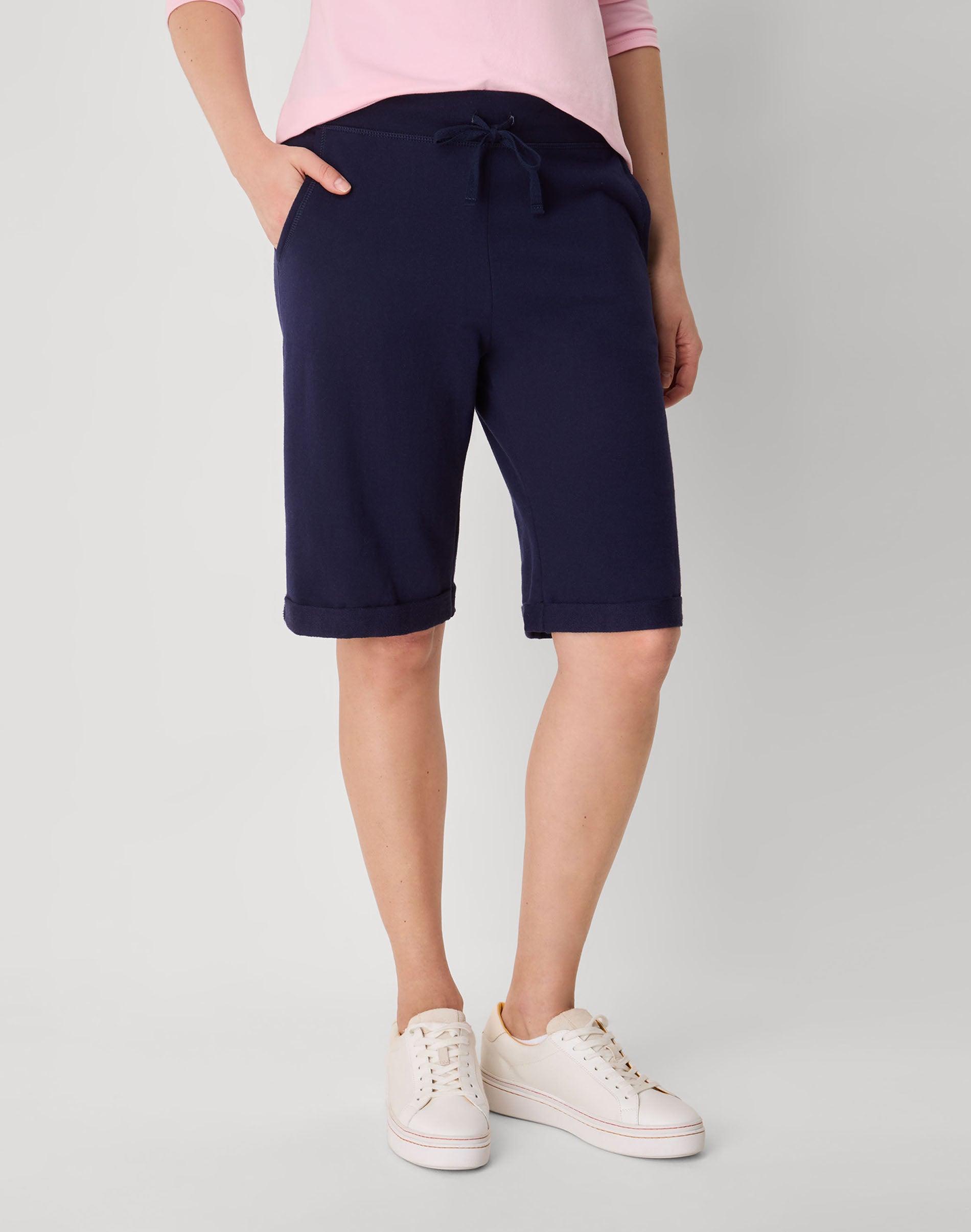 hanes women's french terry bermuda shorts, 11"