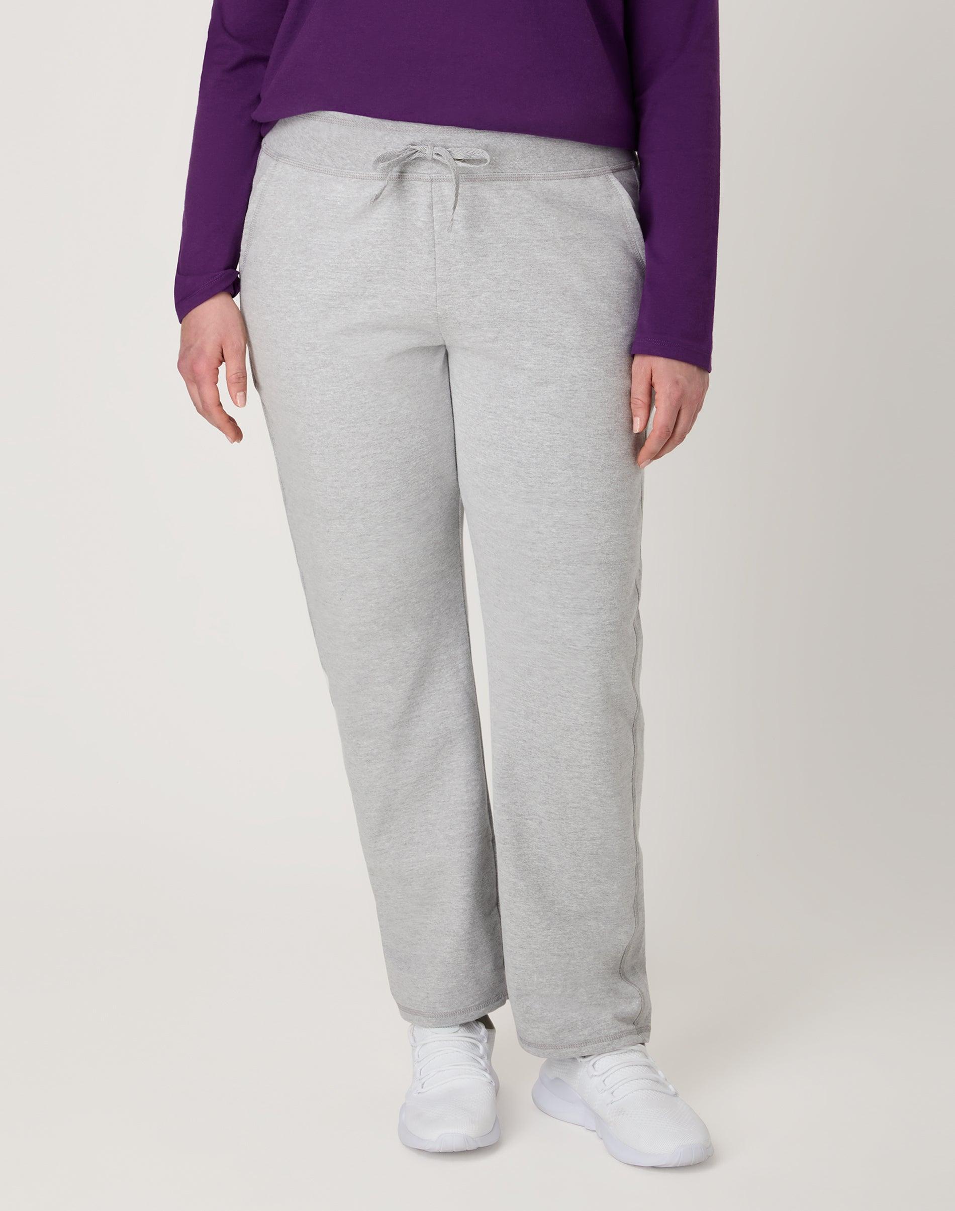 hanes women's french terry pants with pockets, 31" light