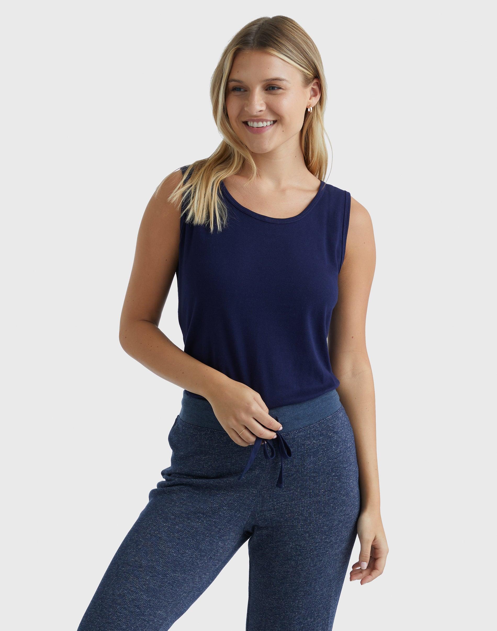hanes women's mini-ribbed cotton tank