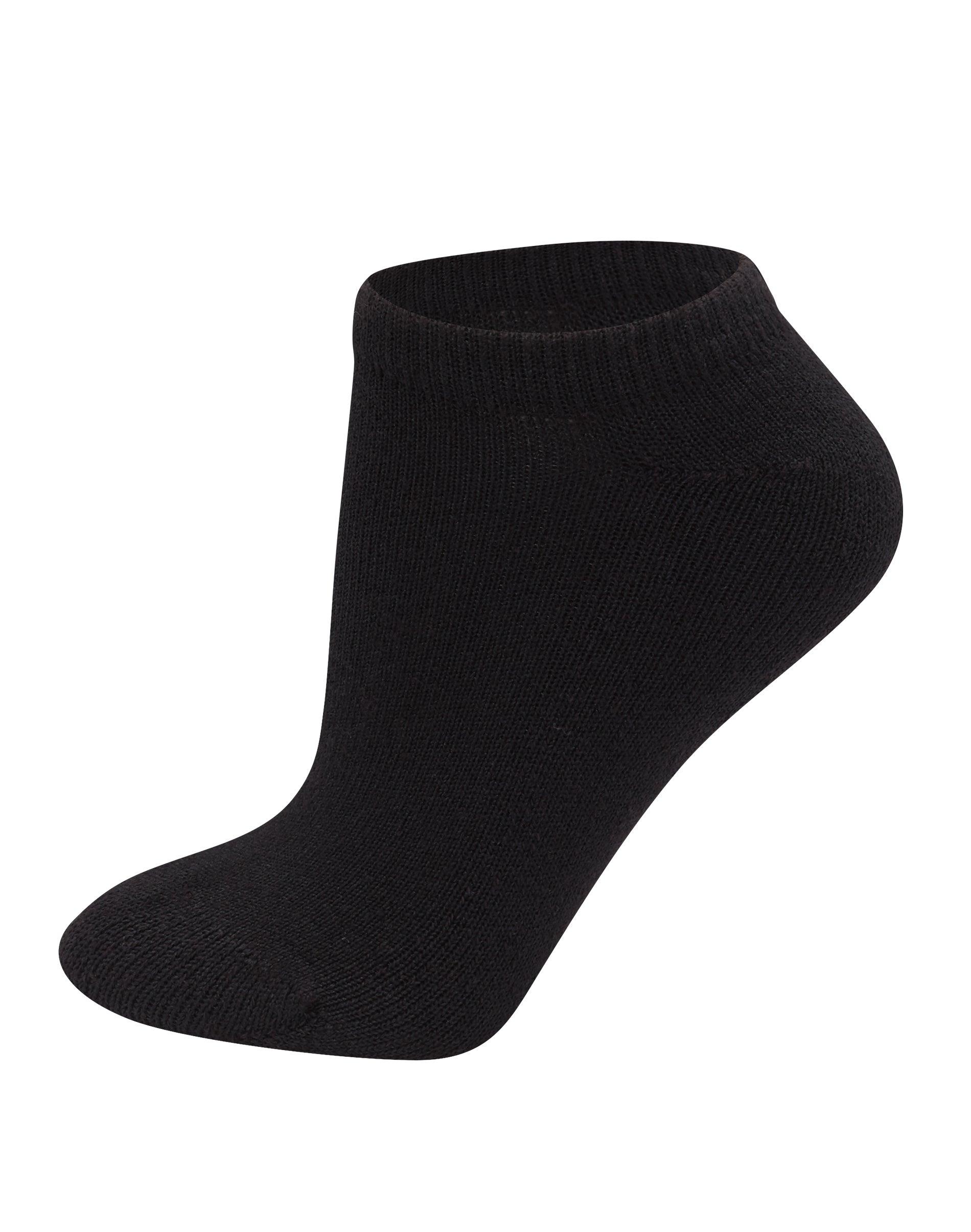 hanes women's no show socks, cushioned, extended sizes, 10-pairs