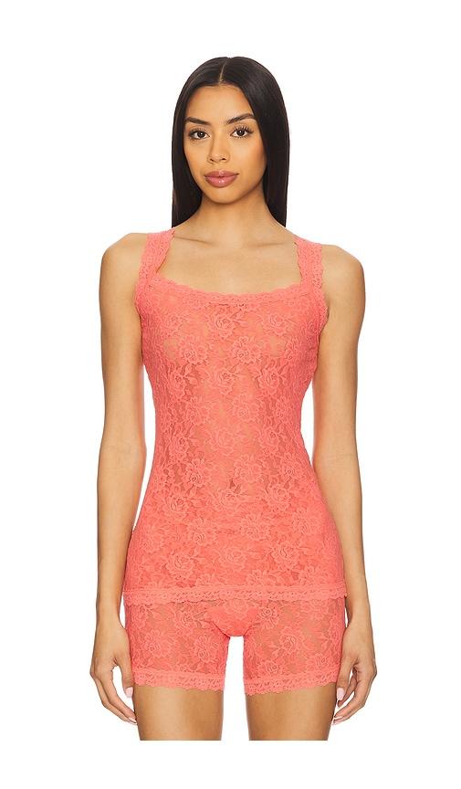 hanky panky unlined cami in coral.