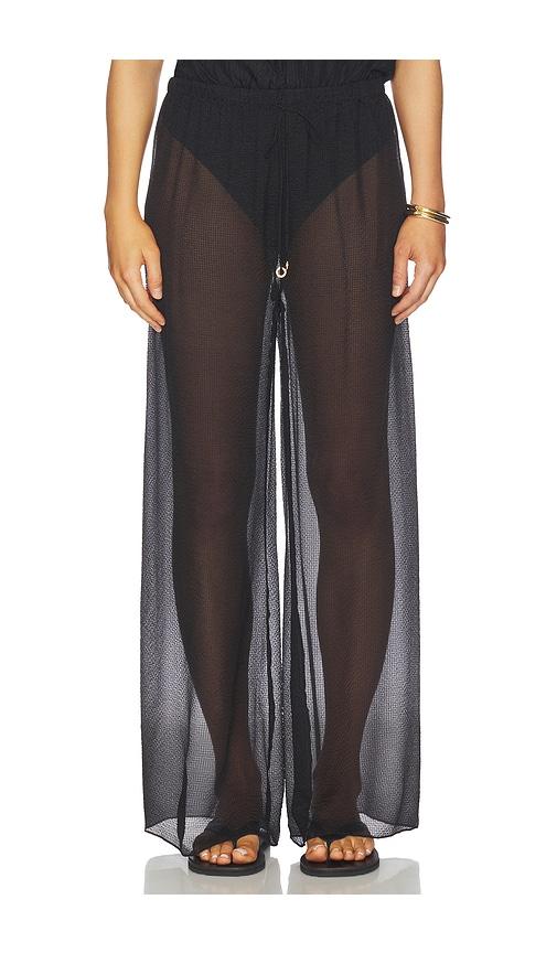 hanne bloch square pants in black.