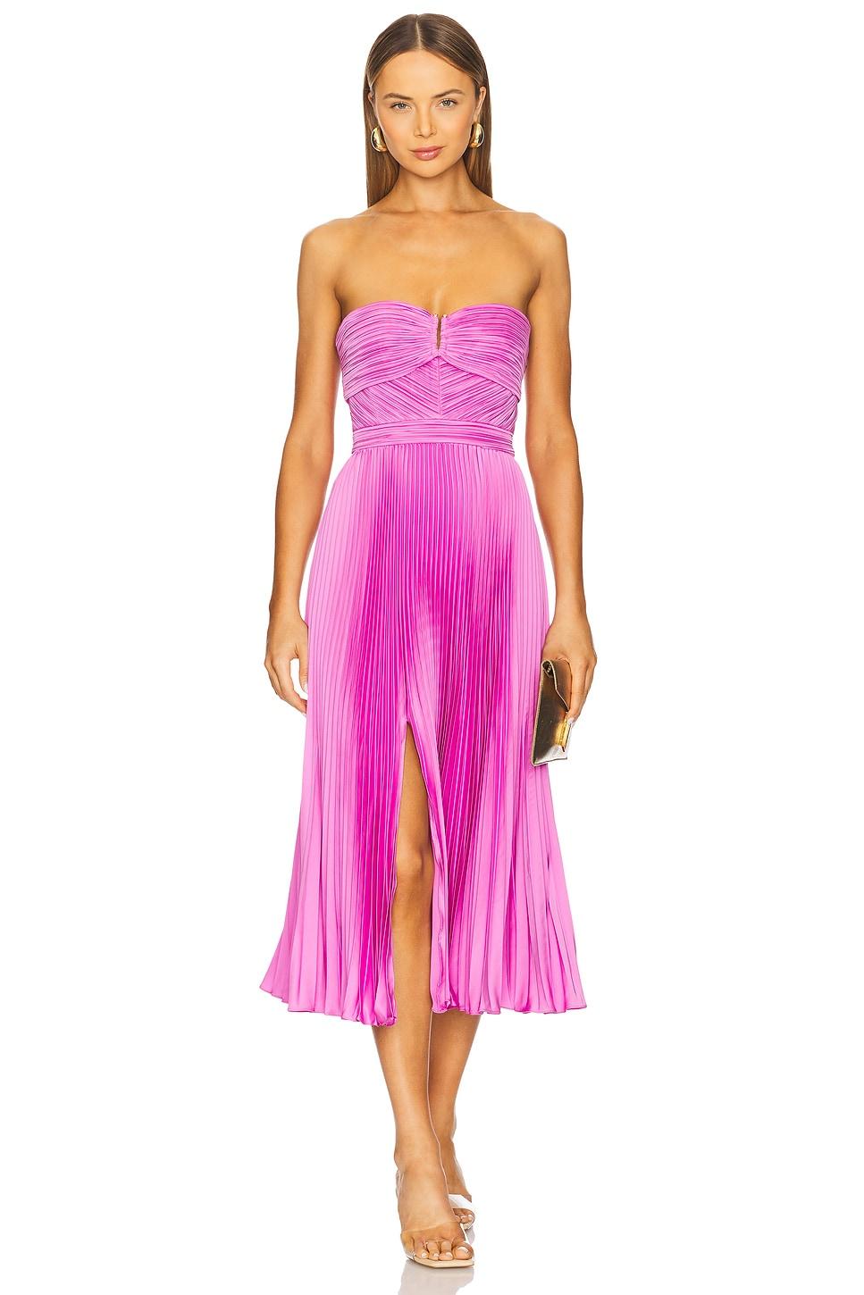 harden strapless midi dress