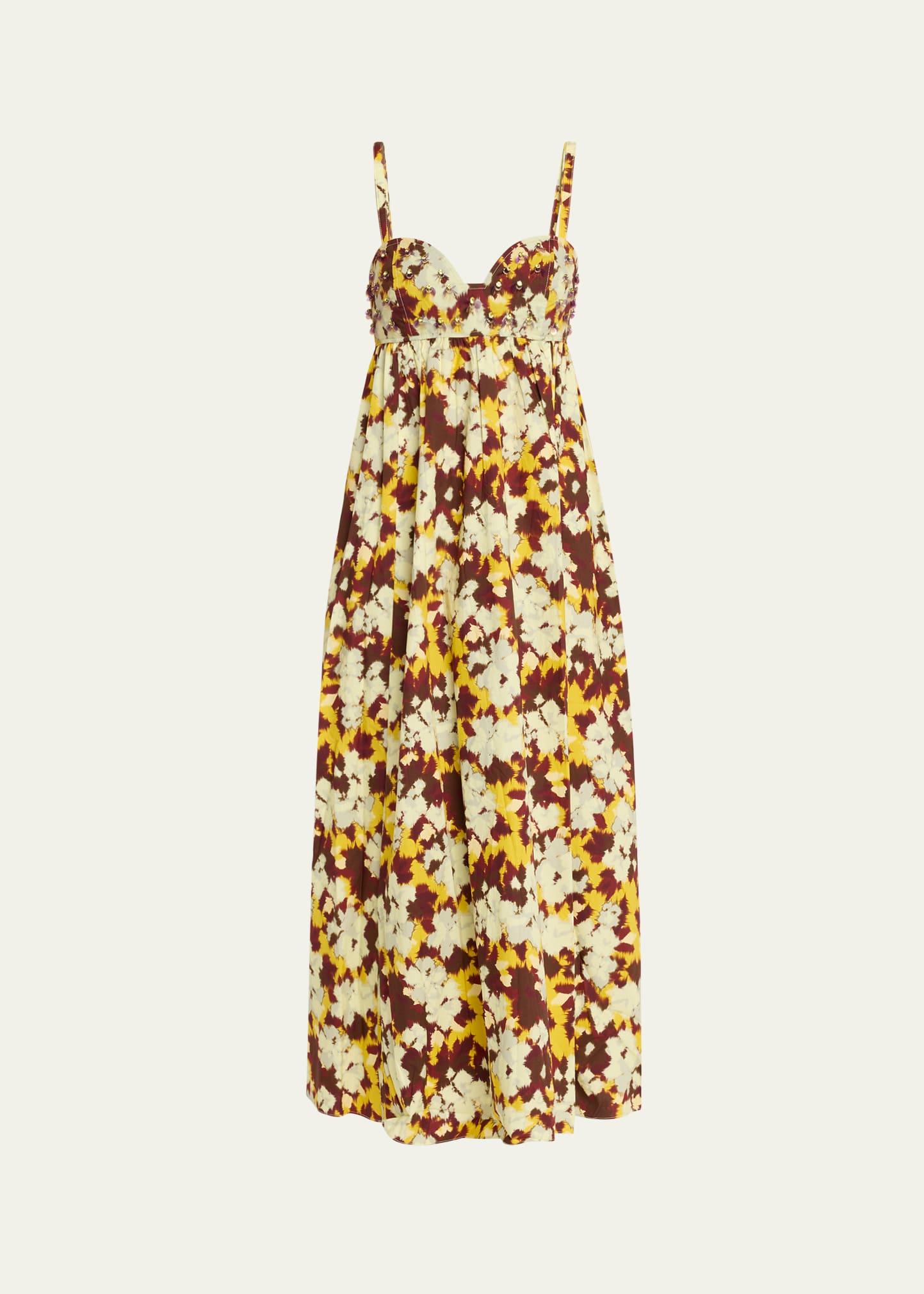 harlan embellished empire-waist dress