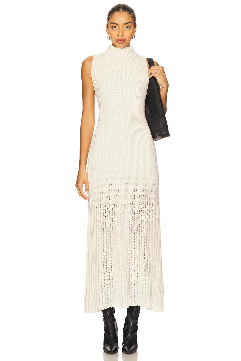 harley sweater maxi dress in ivory