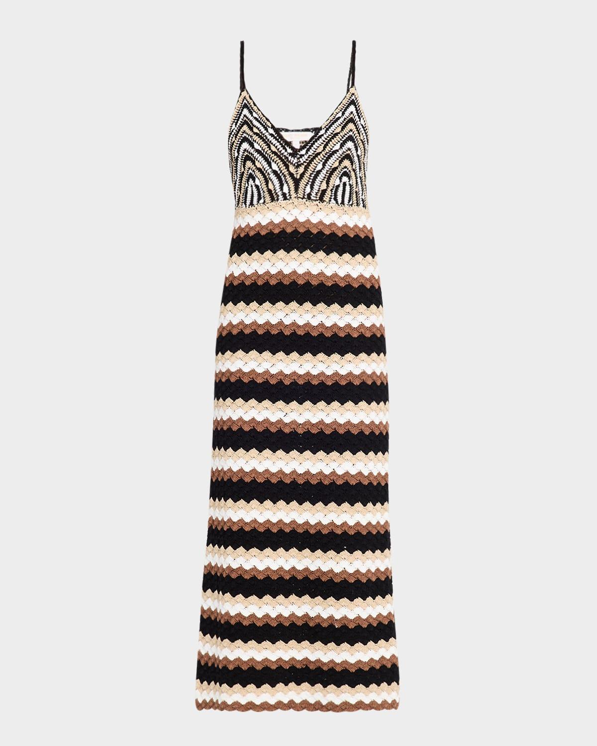 harlow crochet knit midi dress