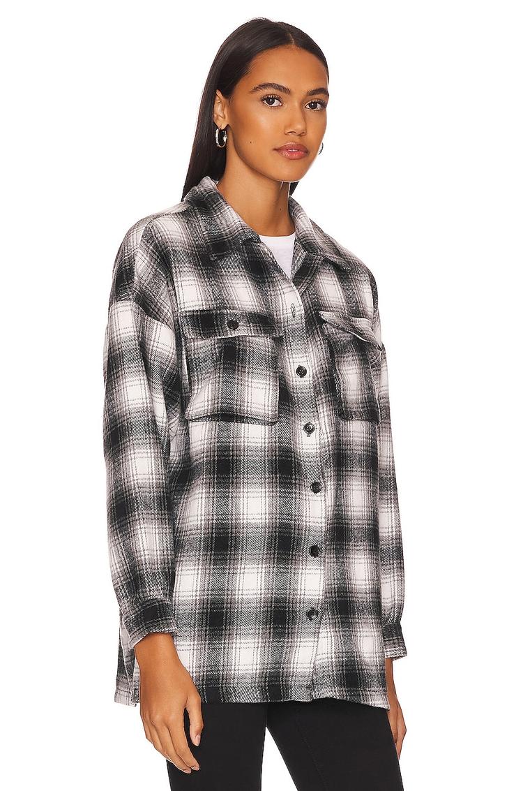 harlow flannel shacket