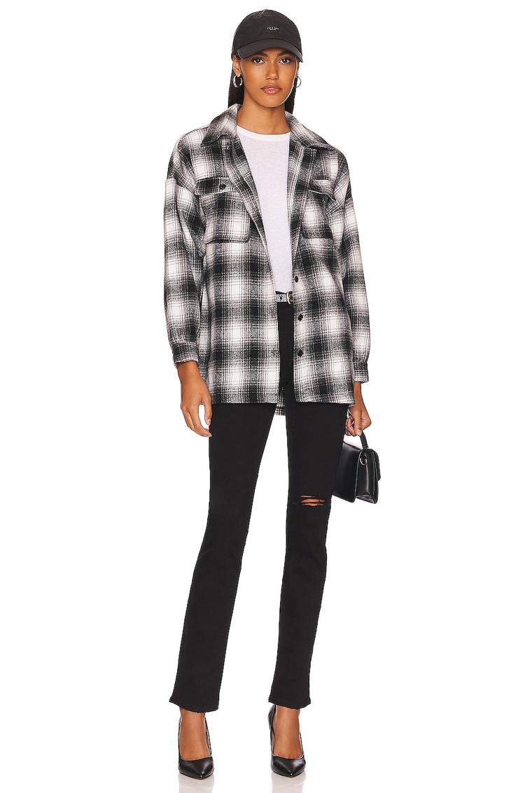 harlow flannel shacket