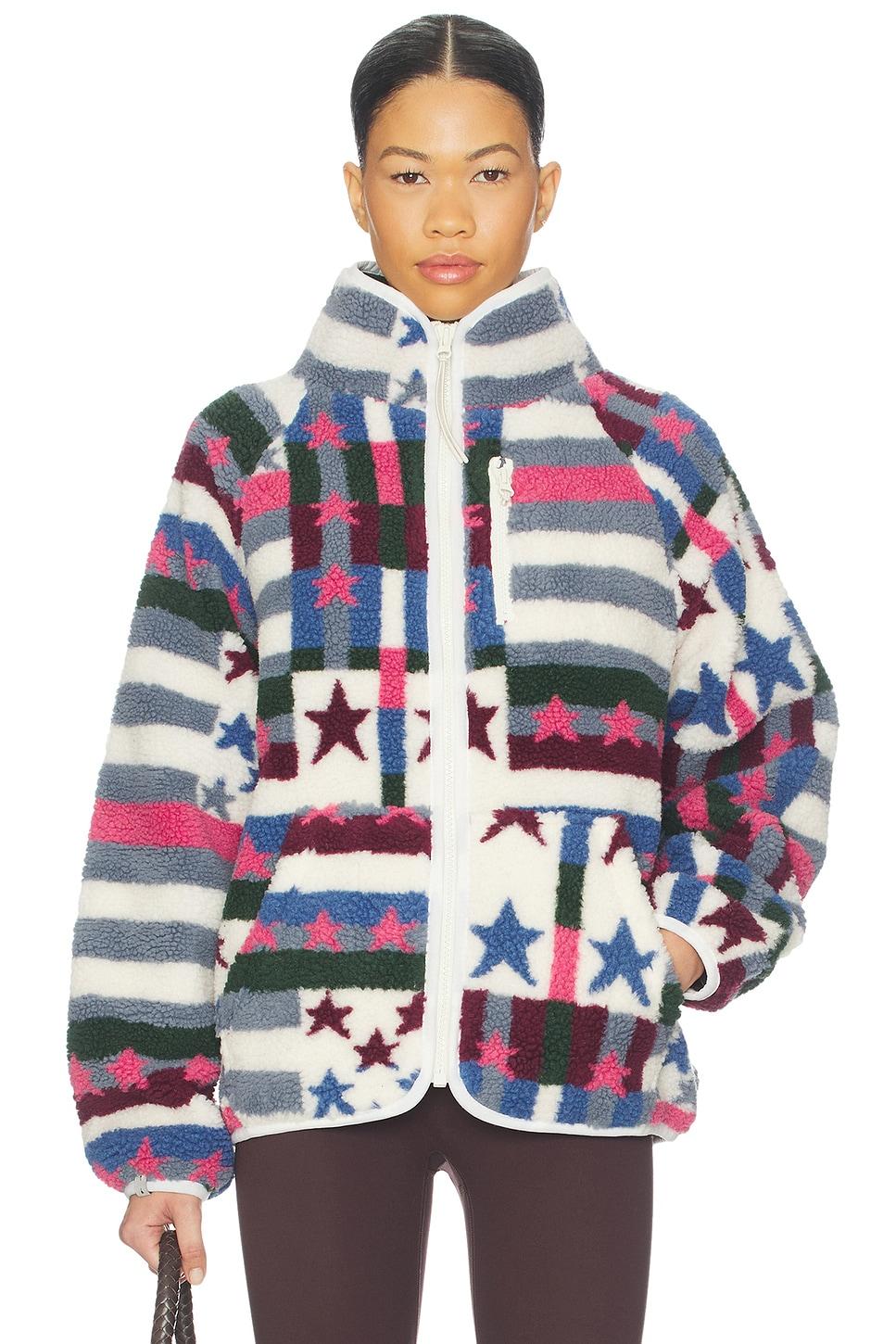 harlow fleece zip through jacket