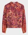 harlowe floral long-sleeve blouse