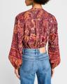 harlowe floral long-sleeve blouse