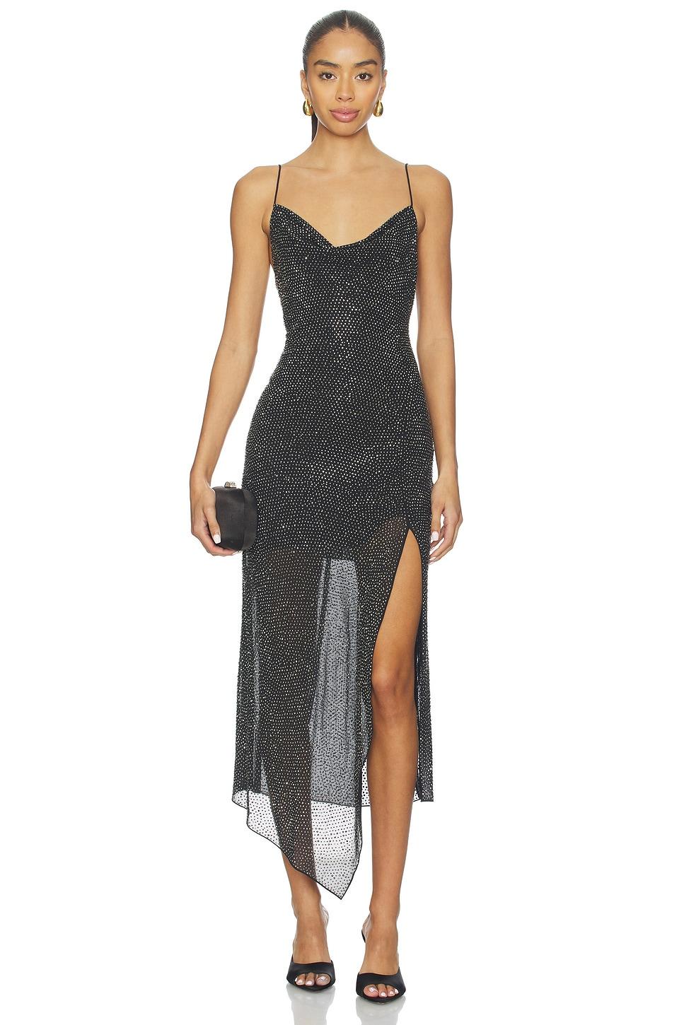 harmony embell midi dress with slit