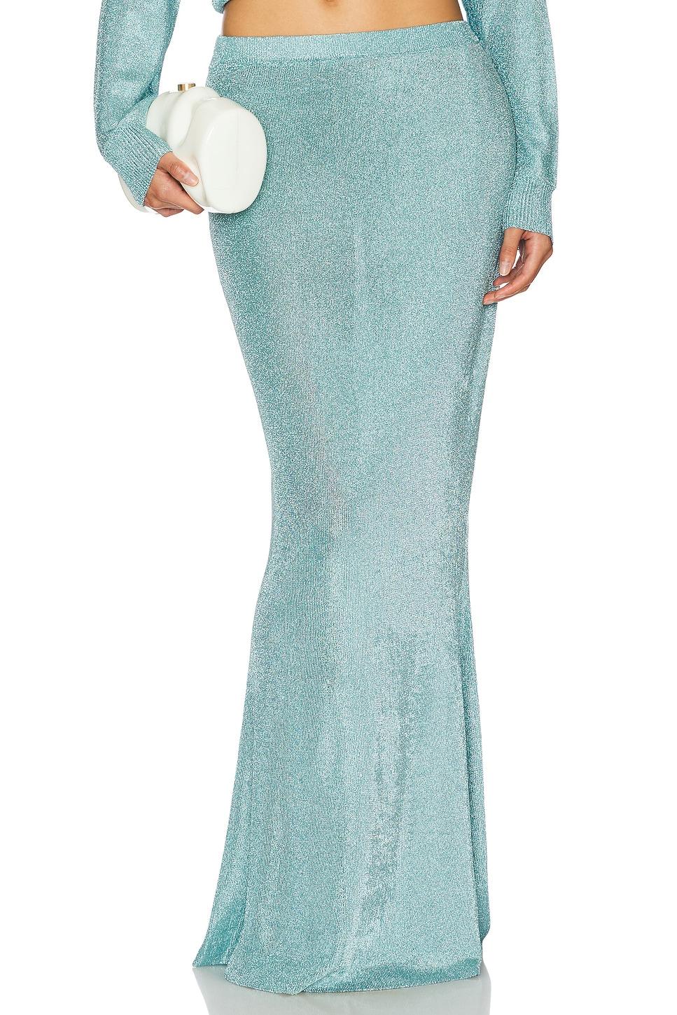 harmony metallic knit skirt