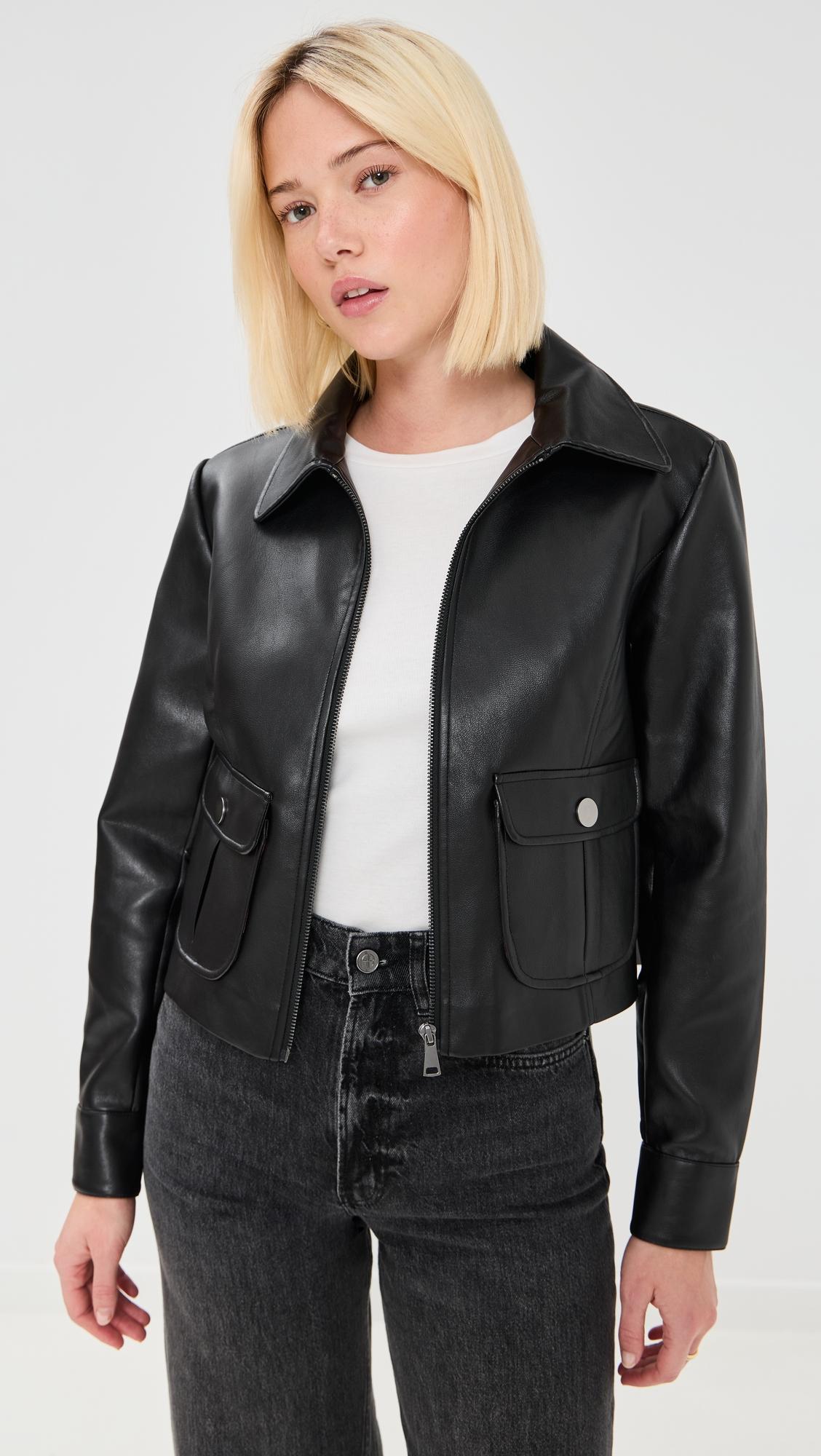 harper faux leather jacket